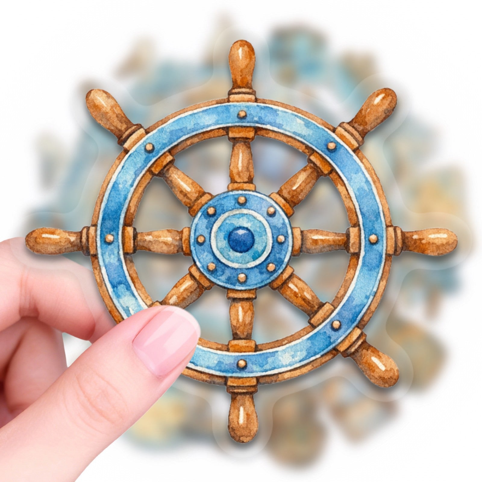 260415 50 Vintage navigation PET Sticker