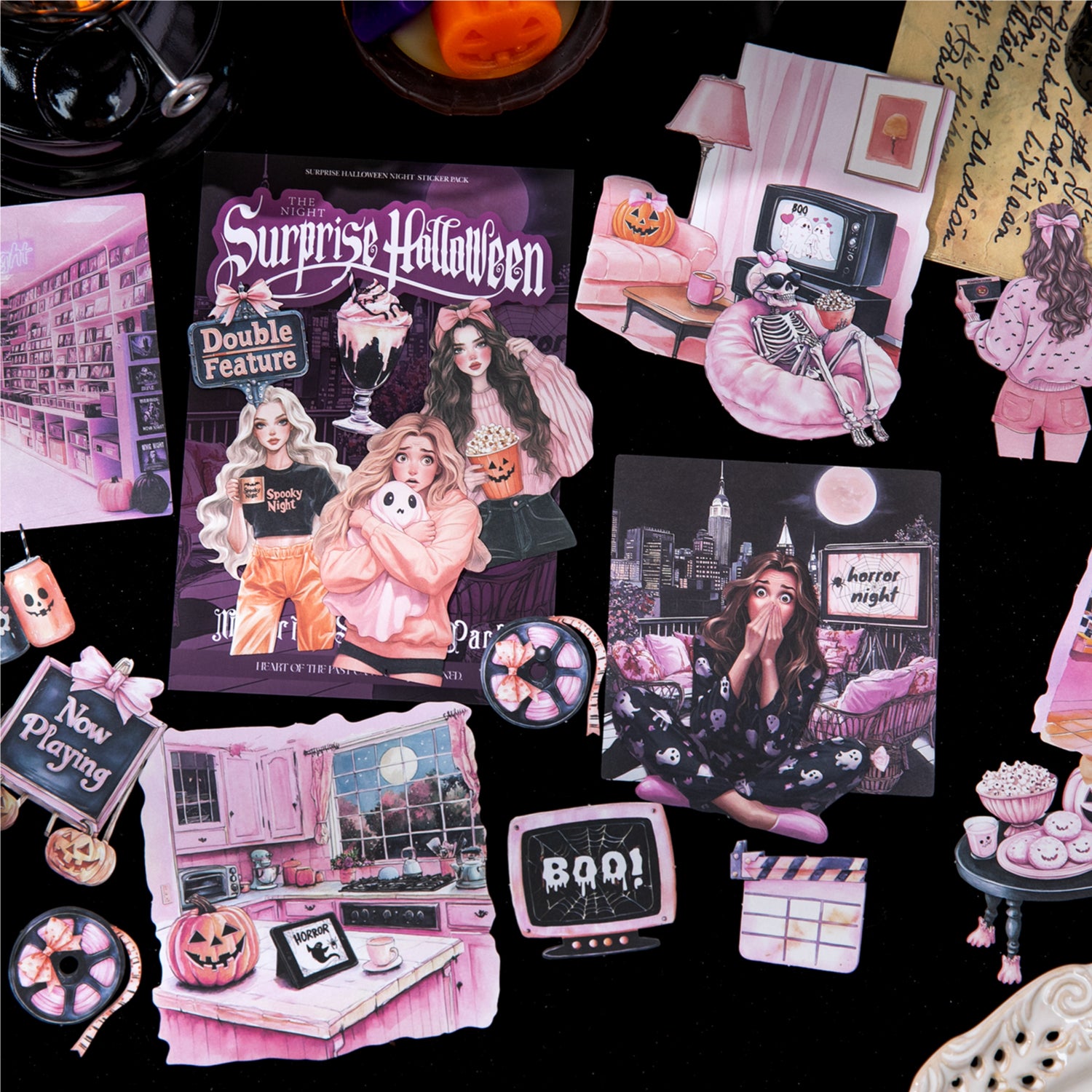 1023 Surprise Halloween Night Solid sticker -20Pcs each pack