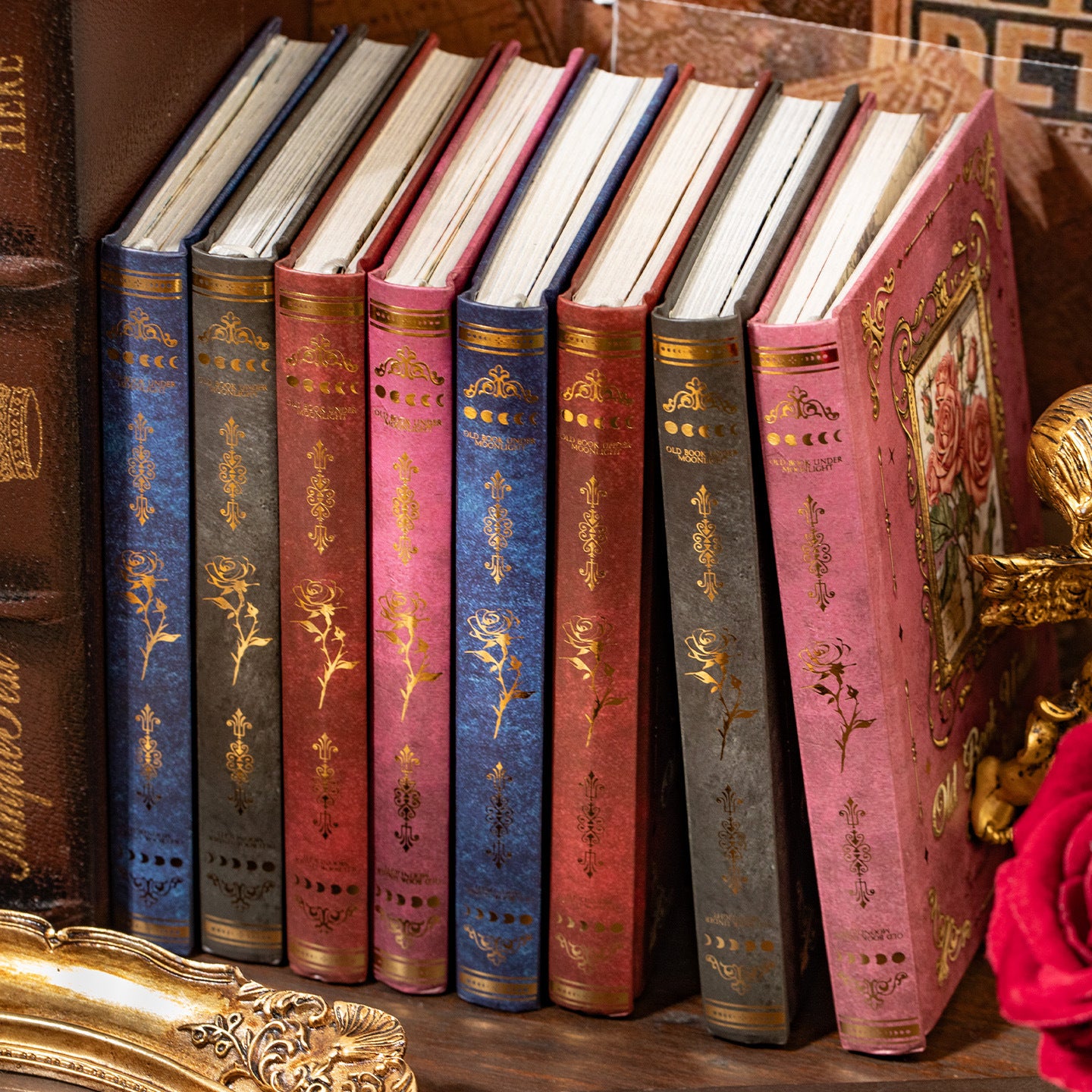 Vintage Rose Journal Notebook