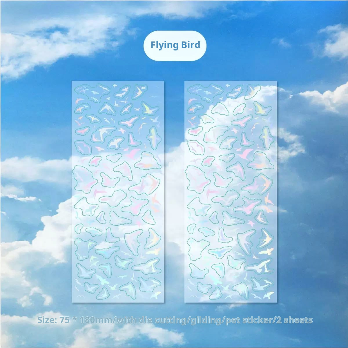 0603 Small decorations precut PET sticker -2Pcs each pack