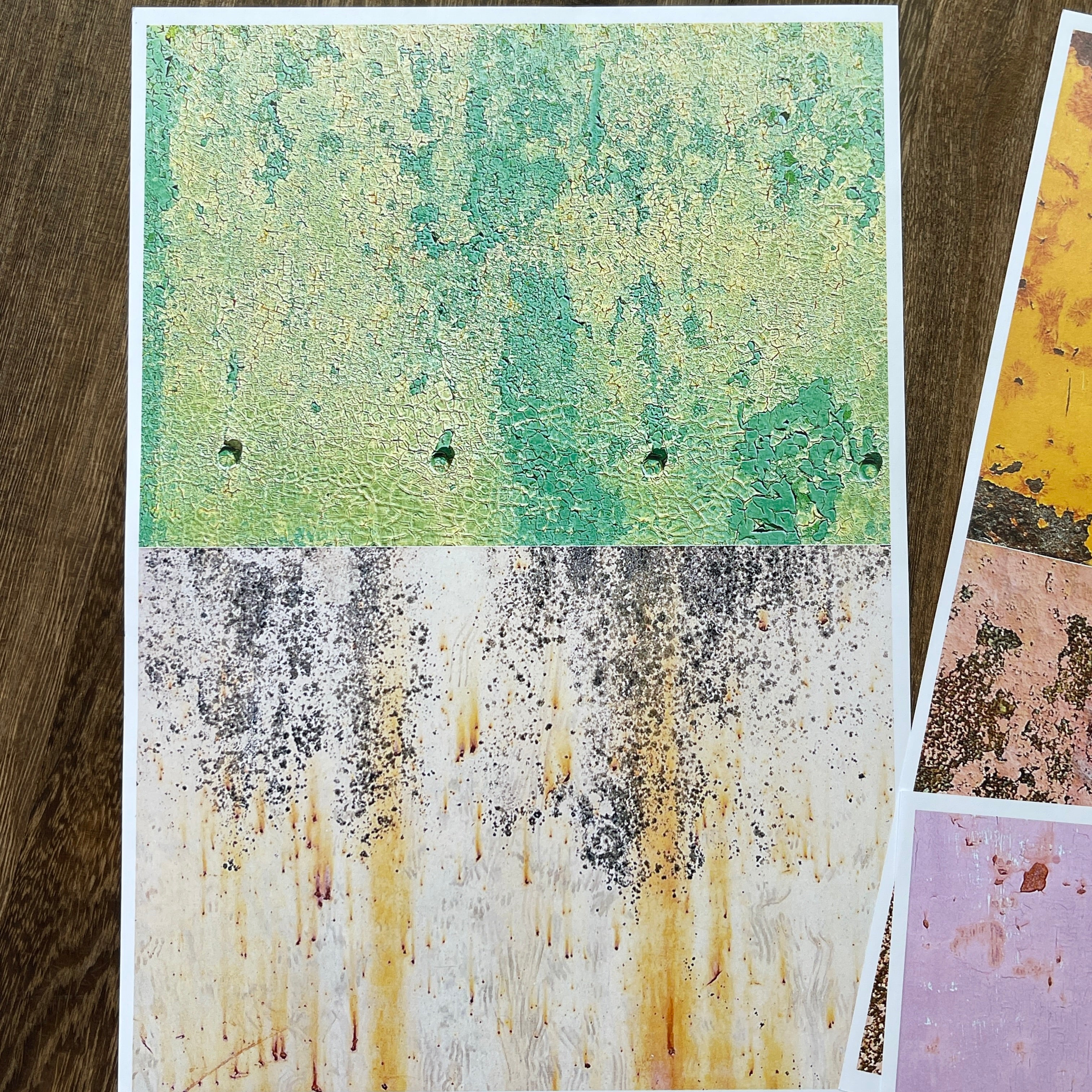 0821 A4 size Rust Style Paper 5 pcs
