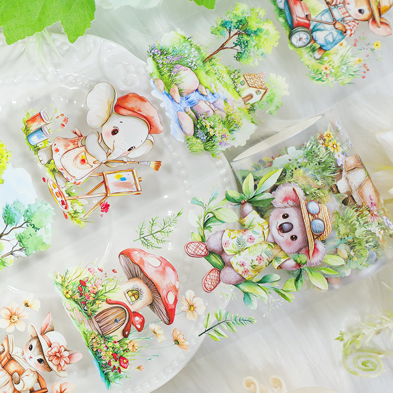 0915 T-390 Cute forest animals Tape -5.5cm*2m
