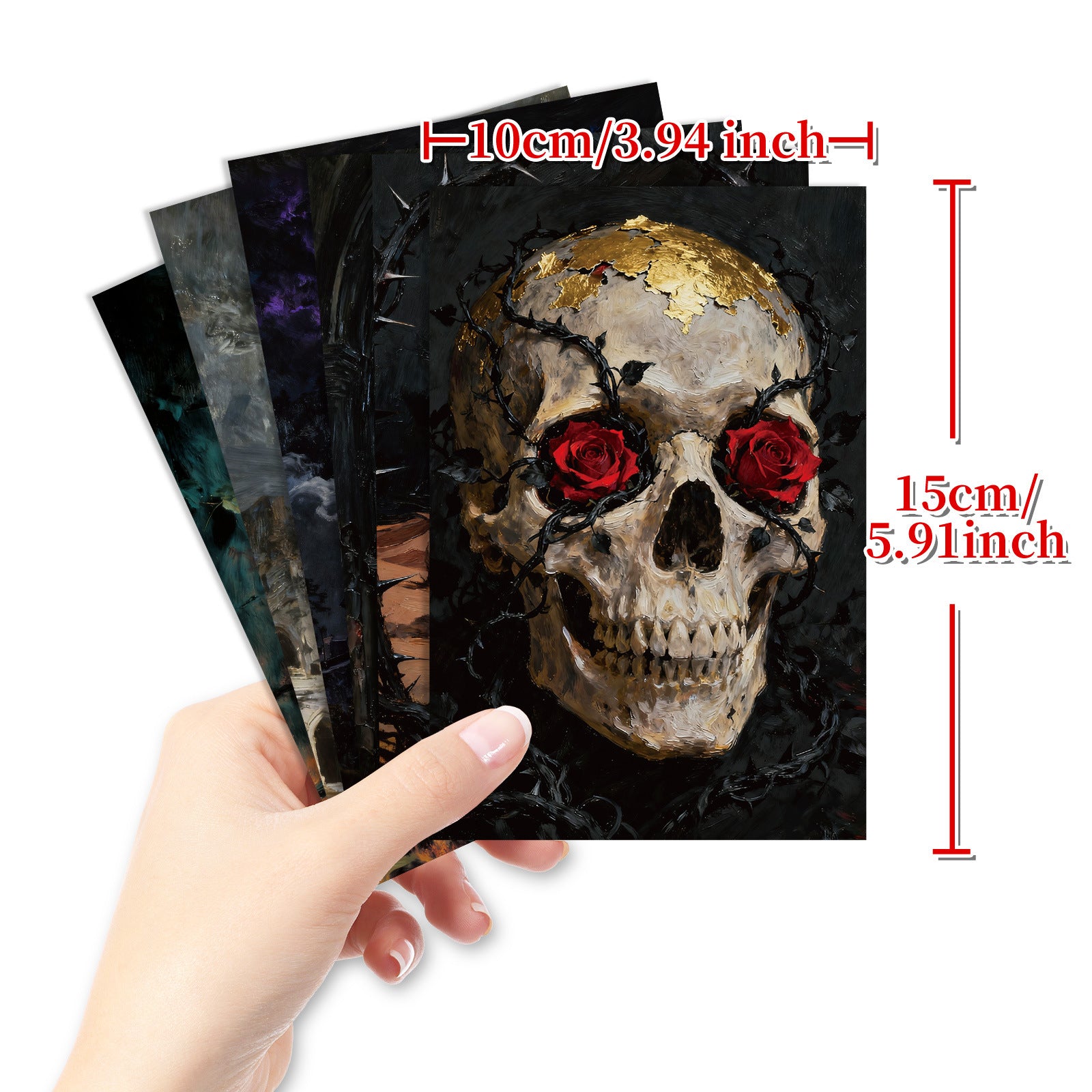 1227 Dark cardstock paper 1 pack 10 pcs