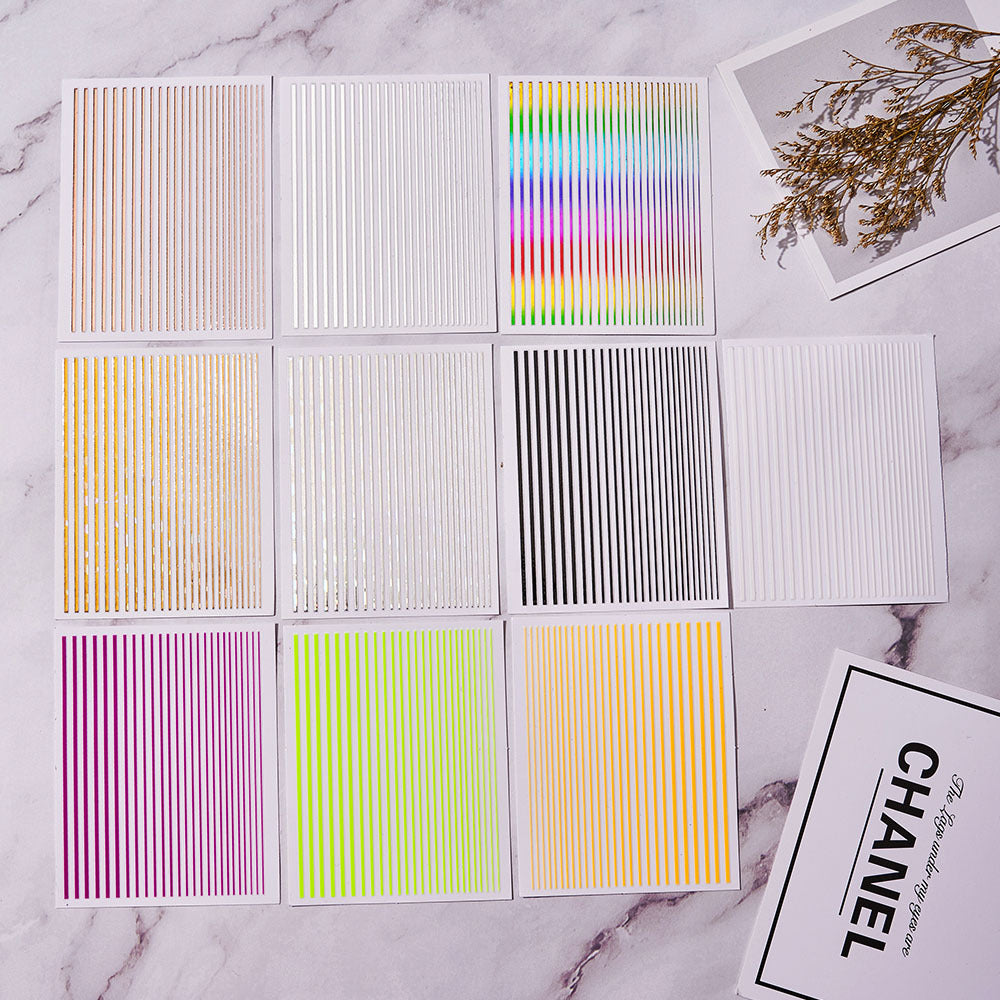 260401 M292- Straight Line Mini sticker 1 Pcs