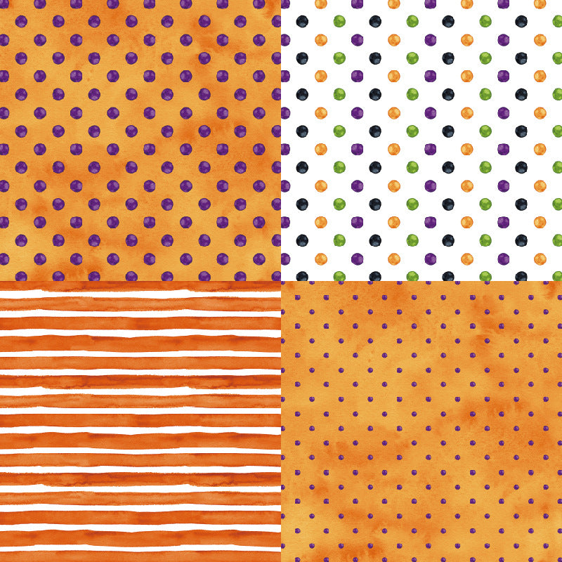 0320 Trick or treat background paper R2455 -24Pcs each pack