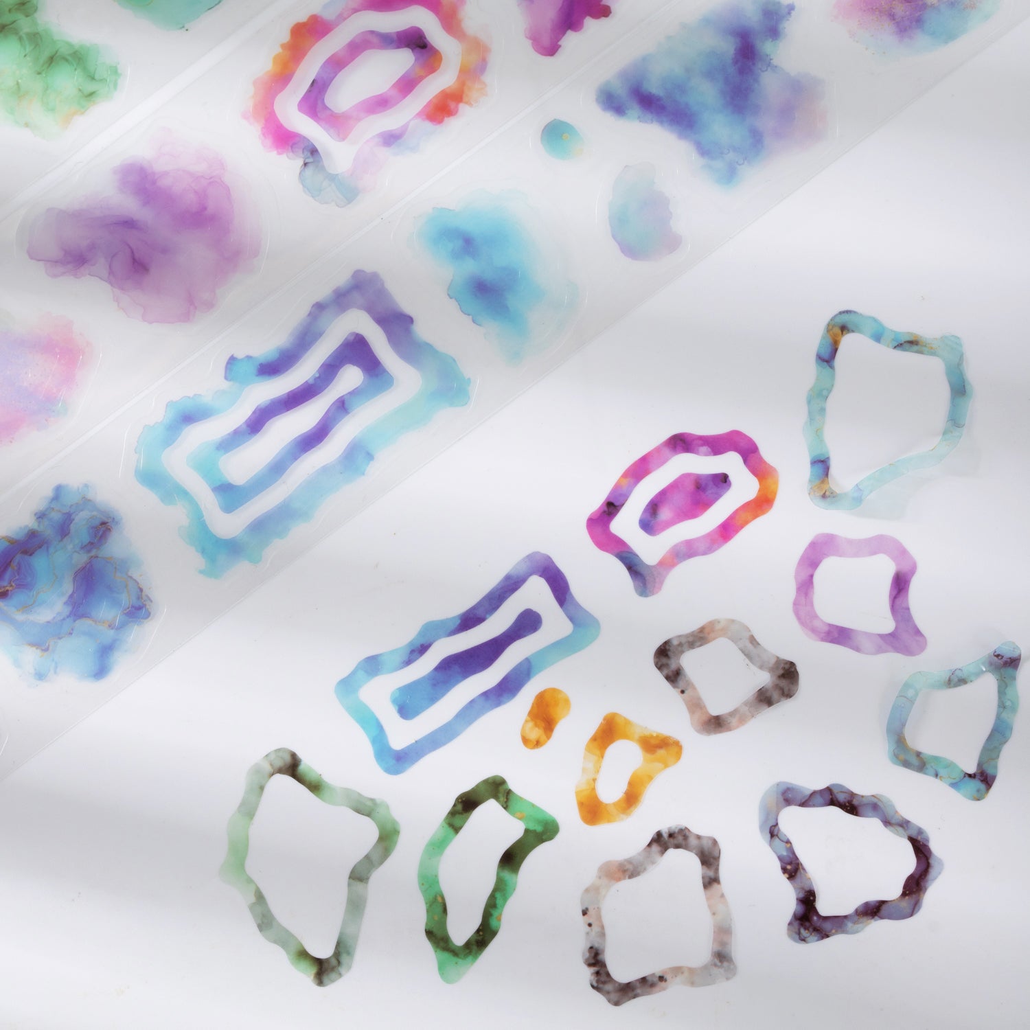 0811 Color smudge PET tape -3.5cm*2m