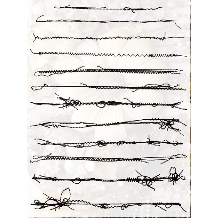 0510 Sewing lines Clear Stamp 15cm*20cm