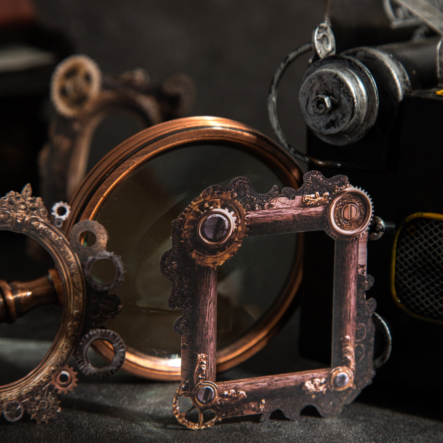 1106 Vintage frame die cut cardstock sticker -10Pcs each pack