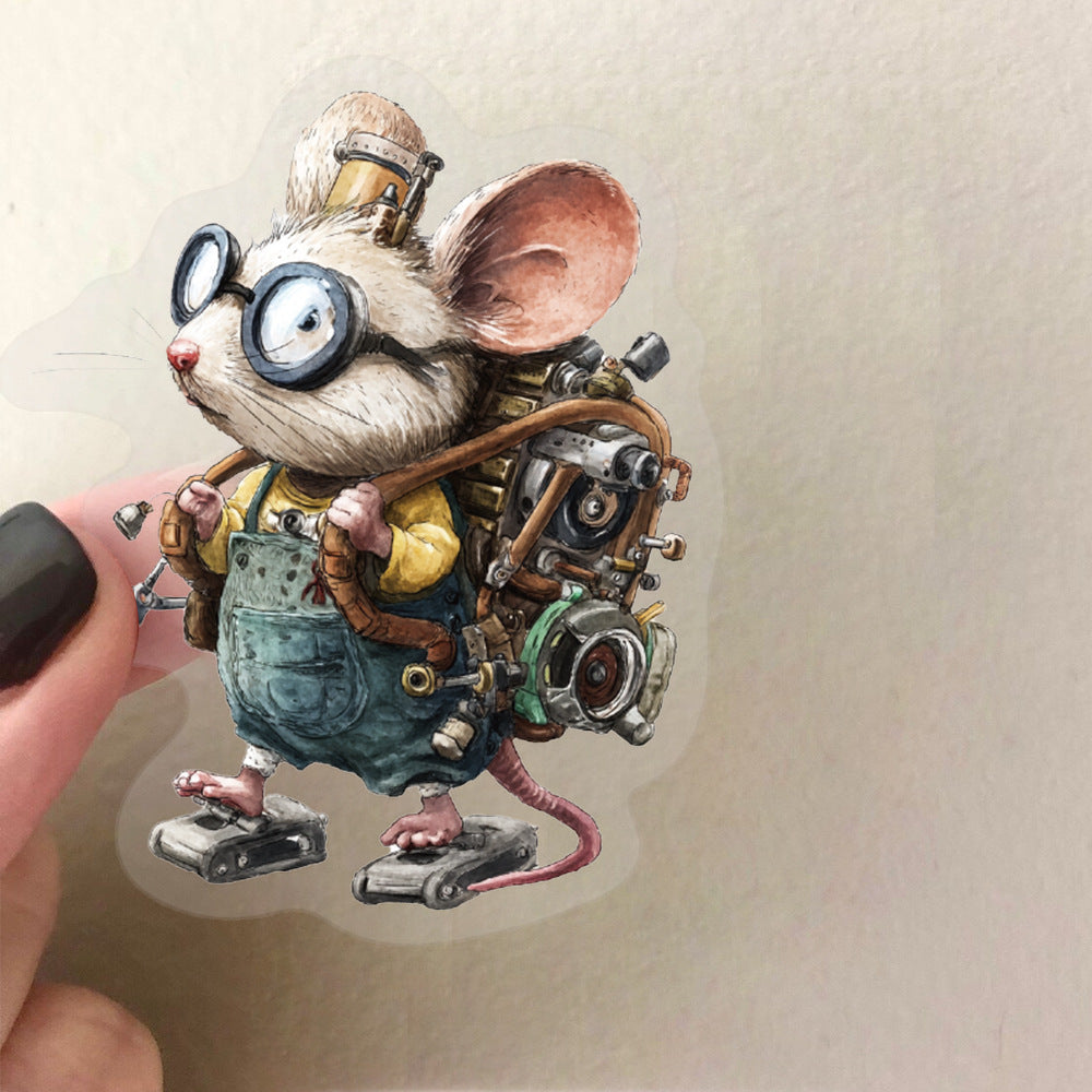 0823 50 Punk animals PET sticker