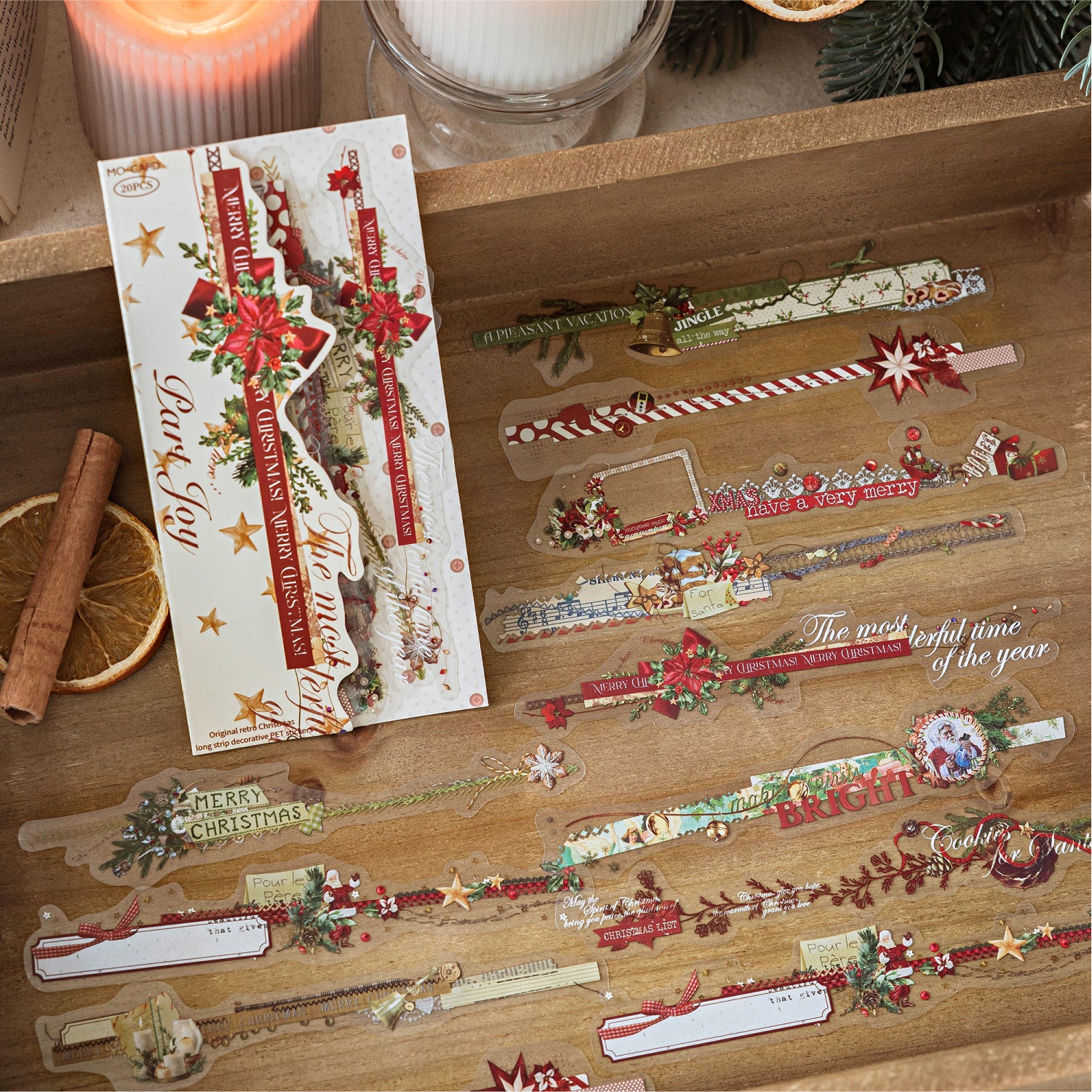 0905 Christmas PET Sticker -20Pcs each pack