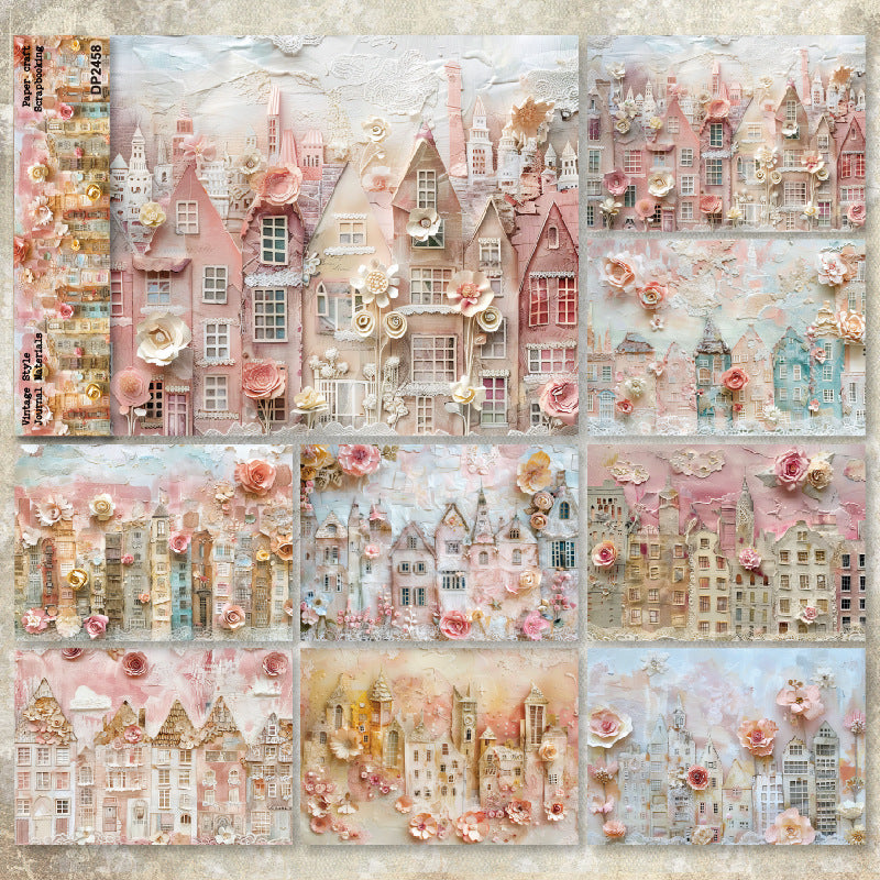 0101 A5 single-sided patterned paper DP2458 -8Pcs each pack