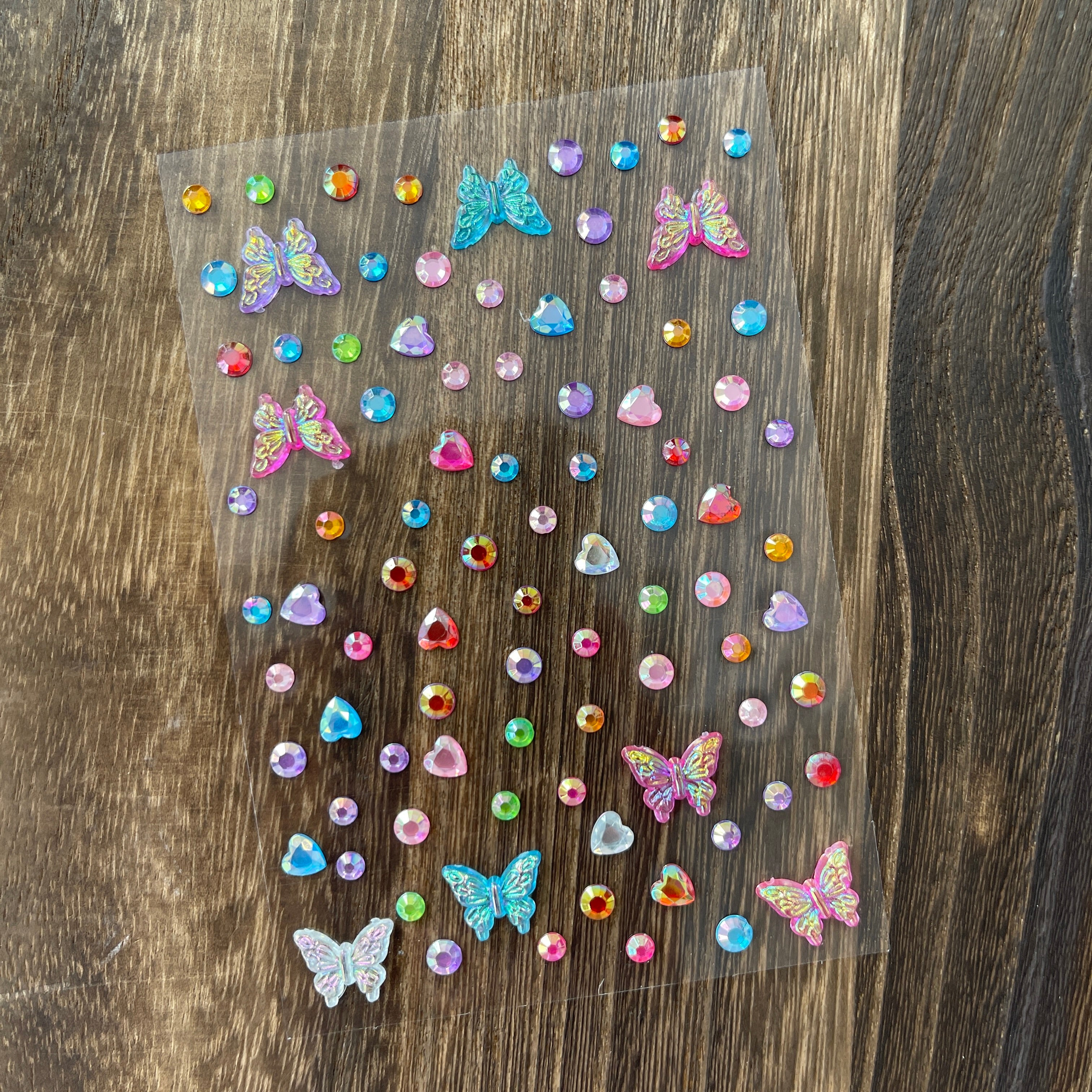 0919 Hearts and butterfly Sticker 1pcs 1pack