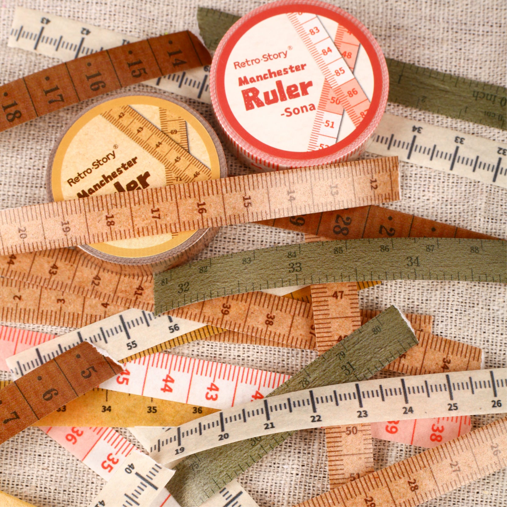 1112 Vintage ruler Washi Tape -1cm*3m