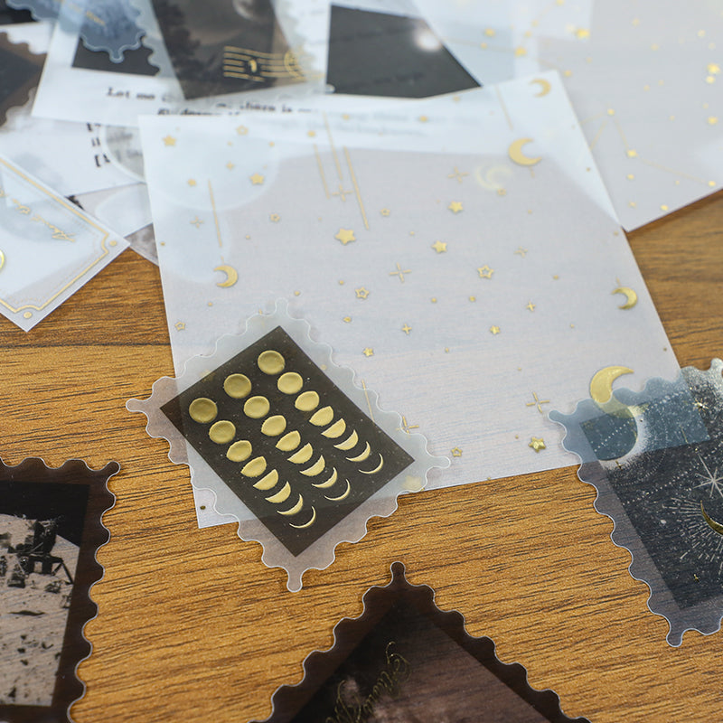 0906 About the Moon vellum paper Mixed pack -25Pcs each pack