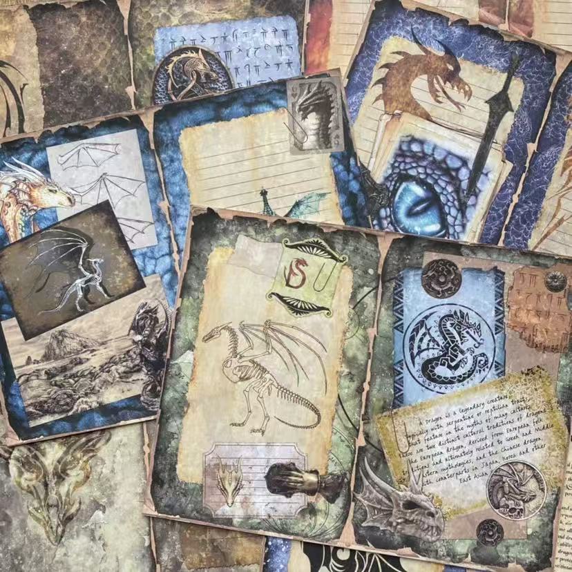 1023 A4 size Gragon's curse Style Paper 10 pcs