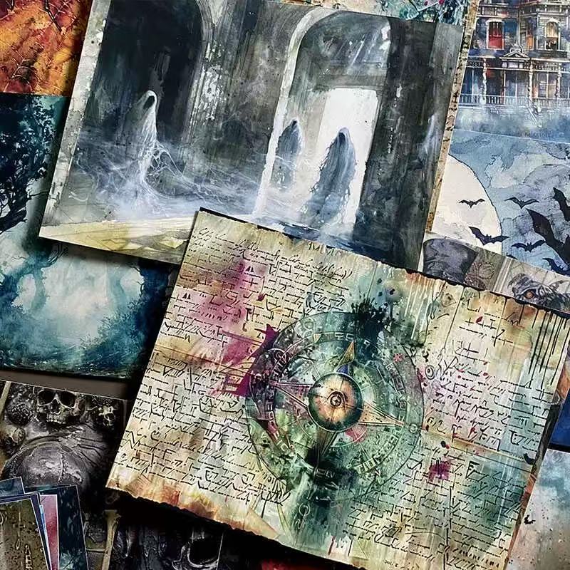 1018 A4 size Dark Witch Style Paper 10 pcs