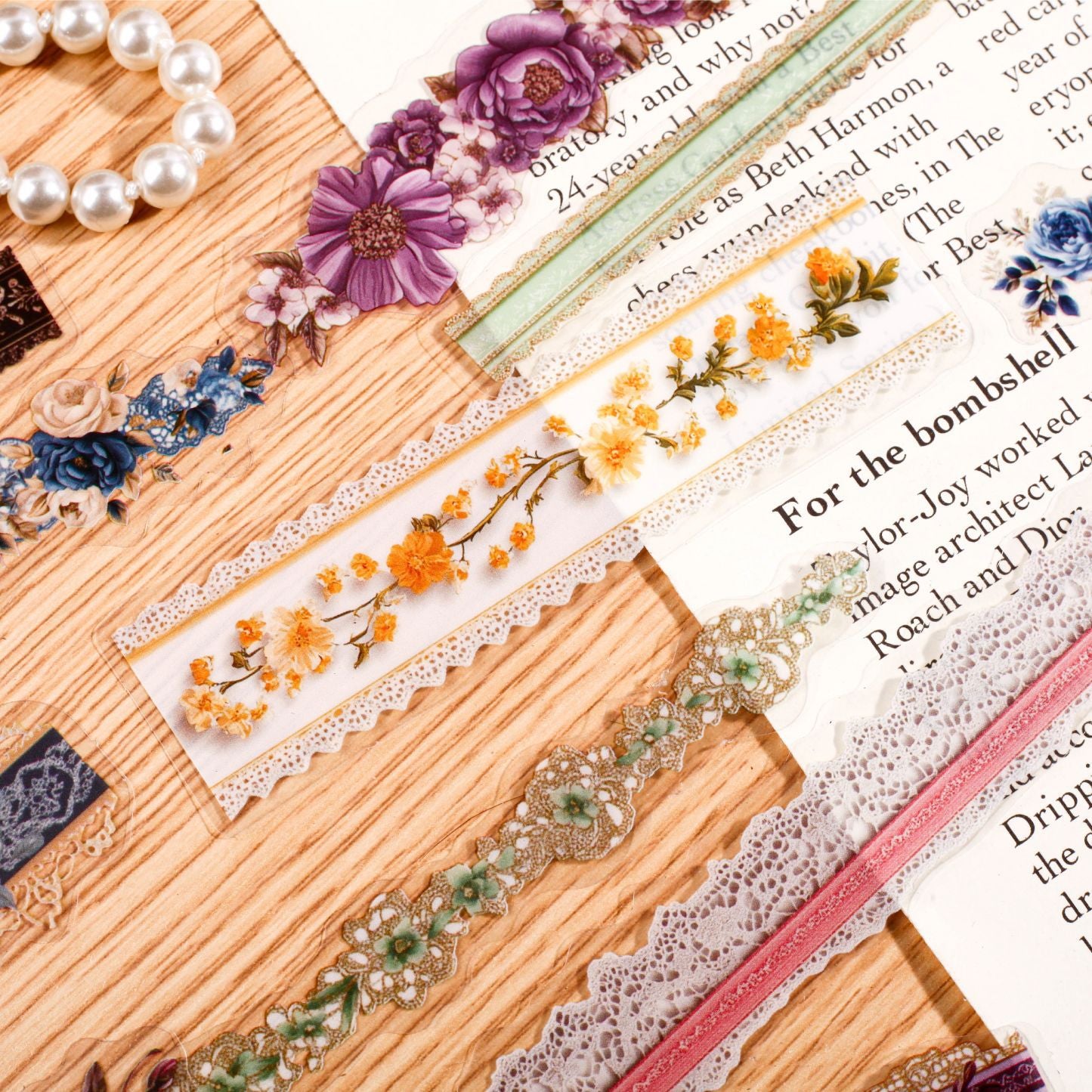 0306 Floral Series Sticker -15Pcs each pack