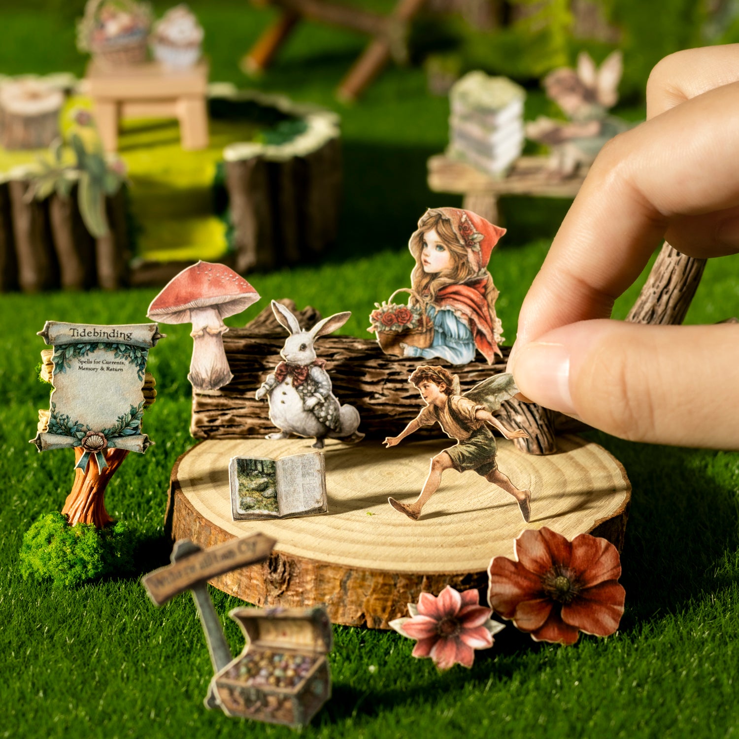 0830 Mini fairy tale town Sticker -60Pcs each pack