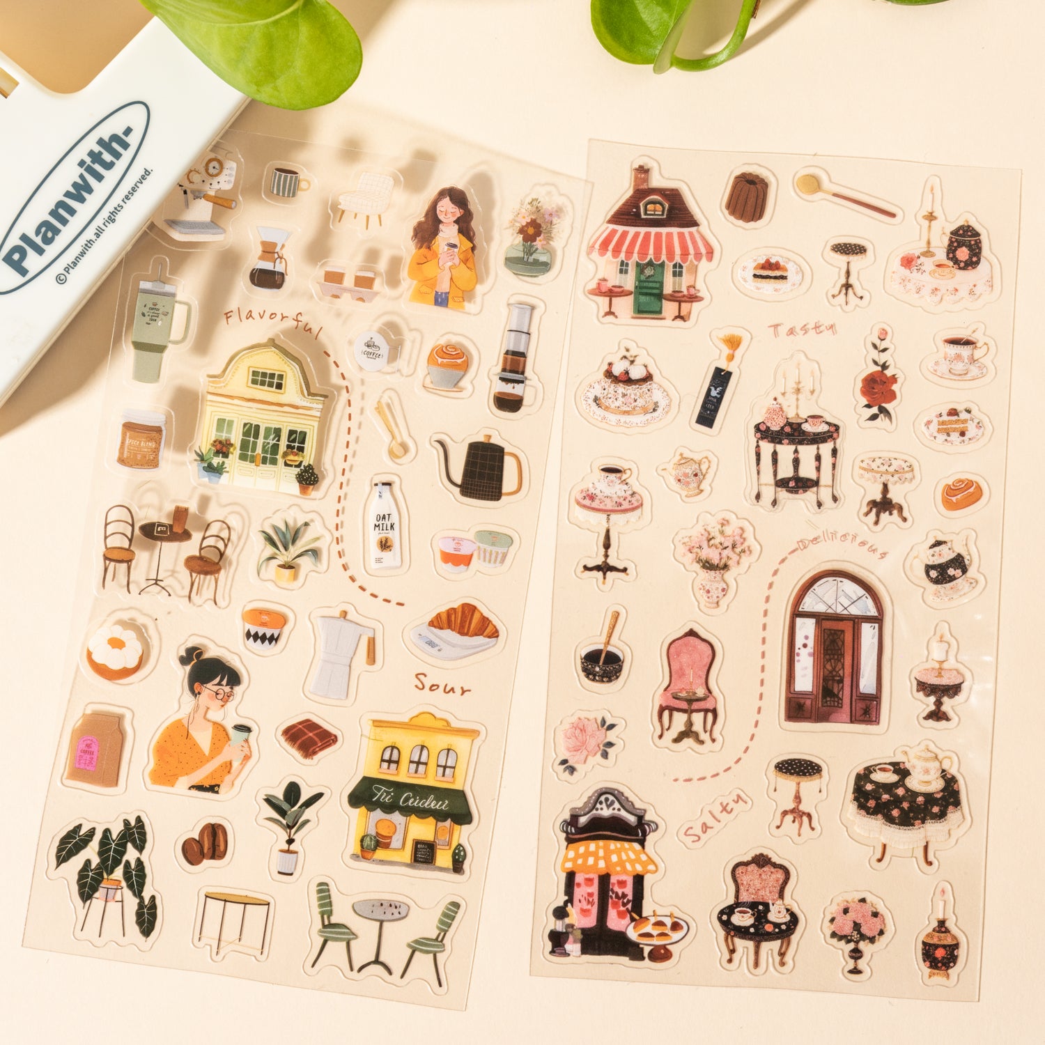 0305 A leisurely home Series Stickers -1Pcs each pack