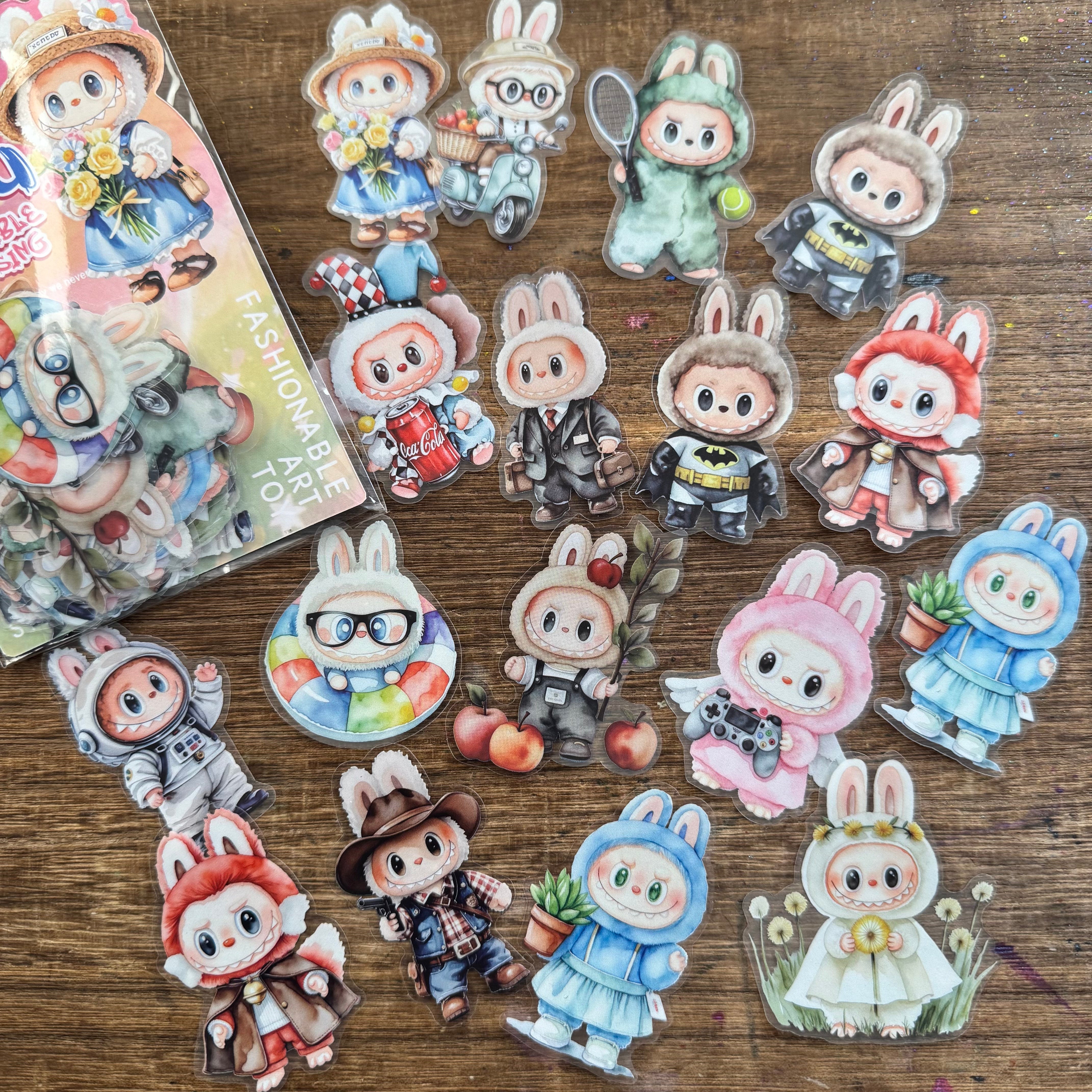 0804 Labubu PET sticker 30pcs 1pack