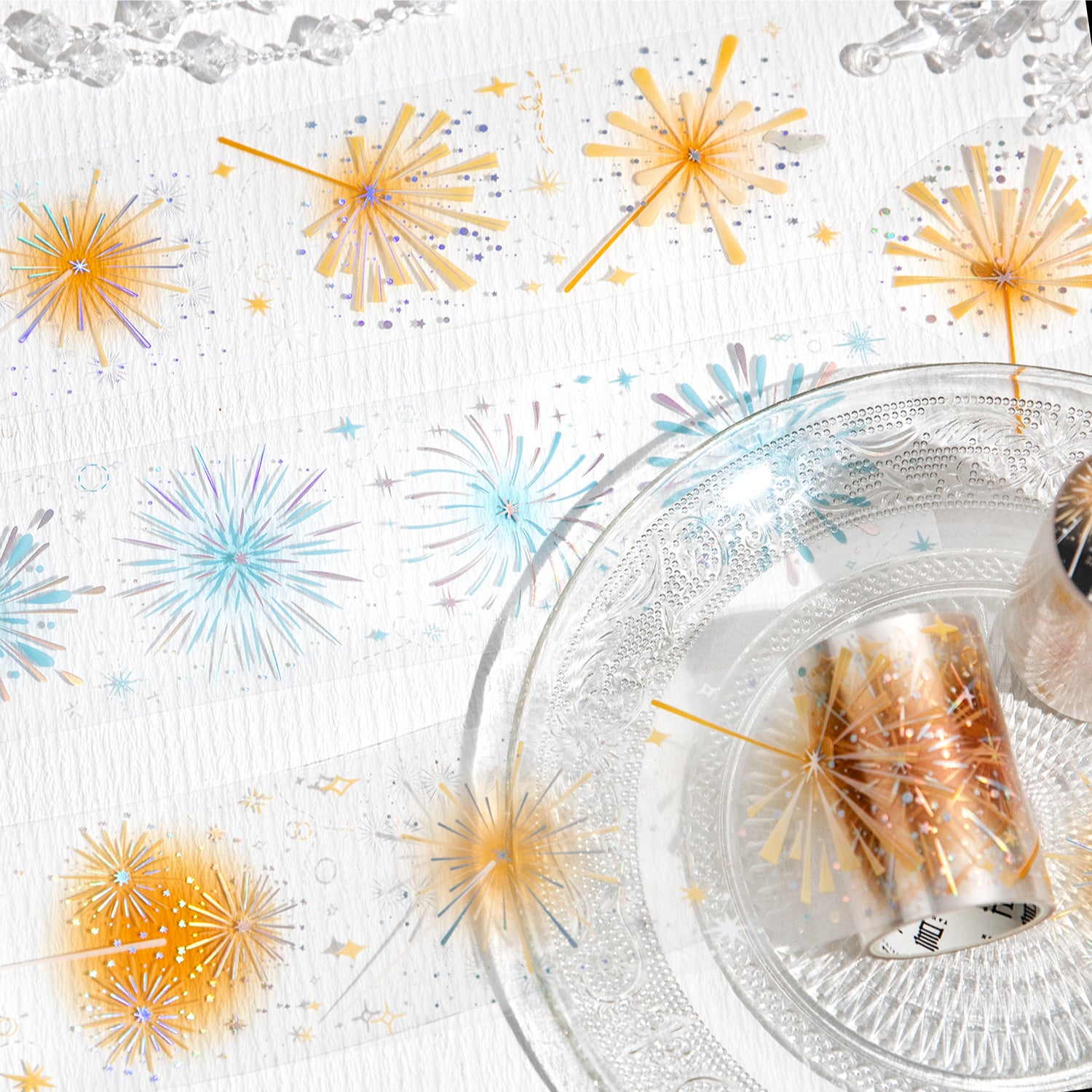 0218 Fairy Tale Fireworks Series PET tape -6CM*2M