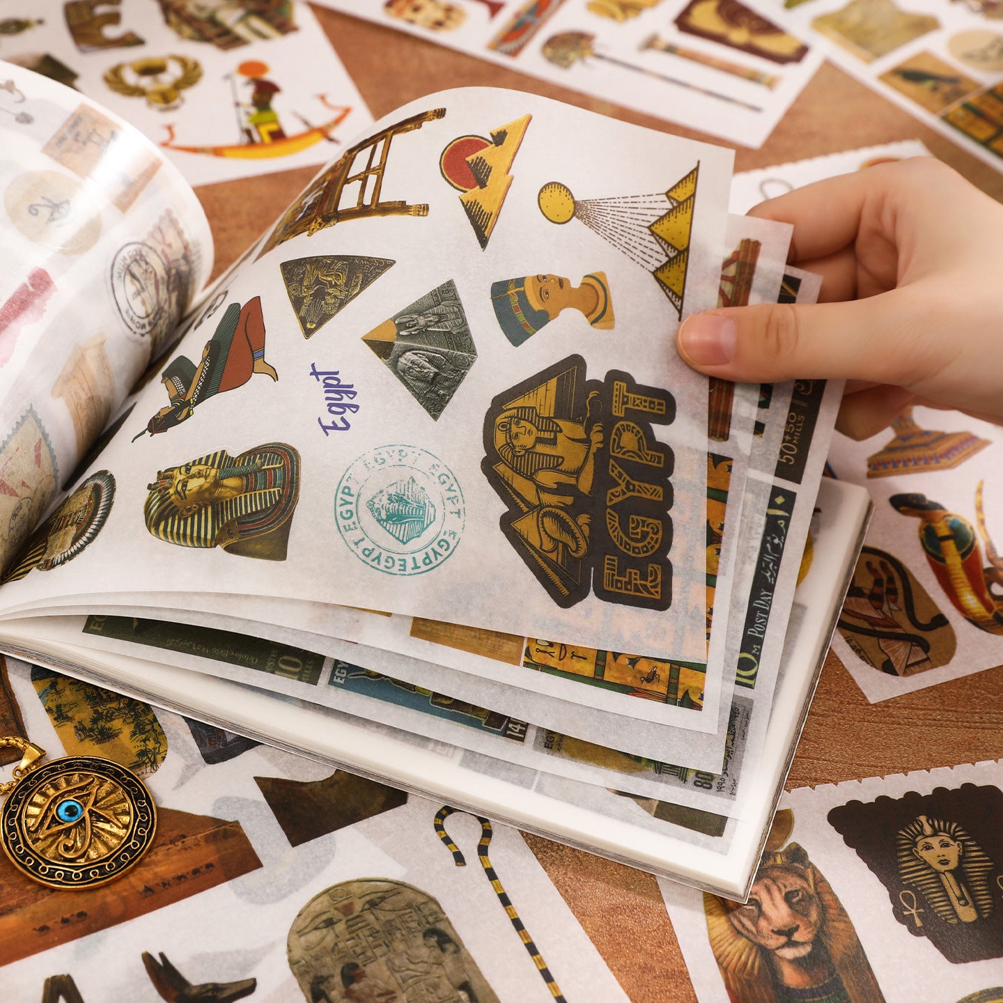 9026 Vintage Sticker book -50Pcs each pack