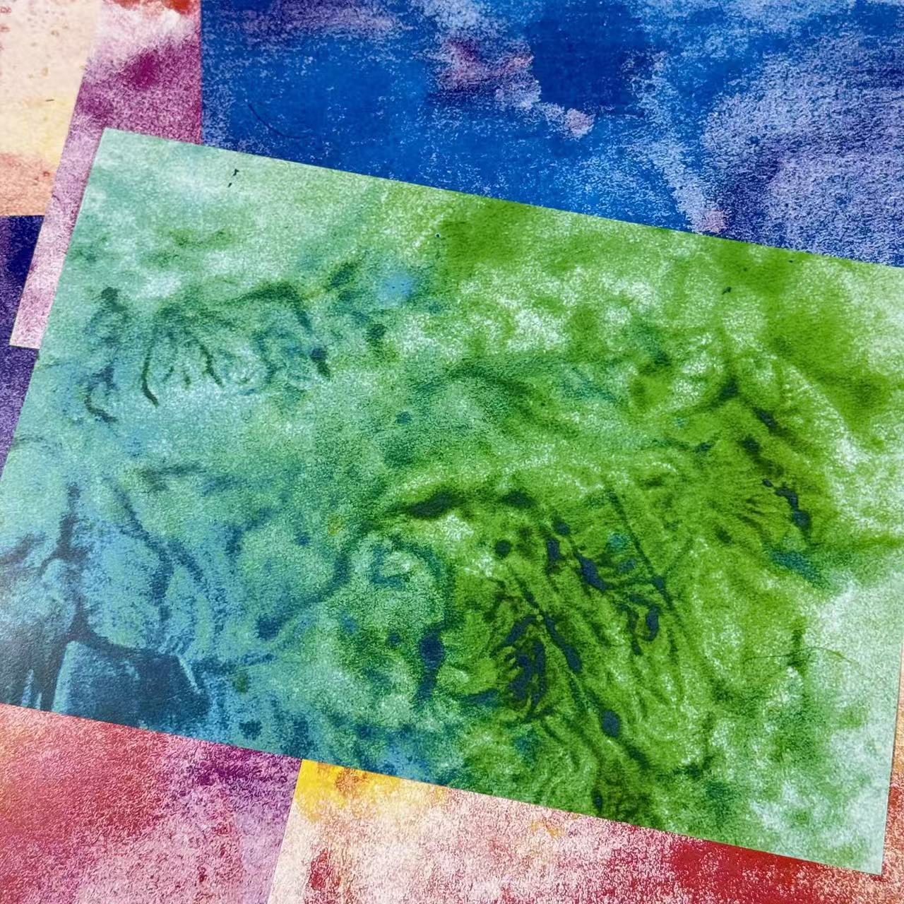 0922 A4 size Dreamy watercolor blending Style Paper 12 pcs