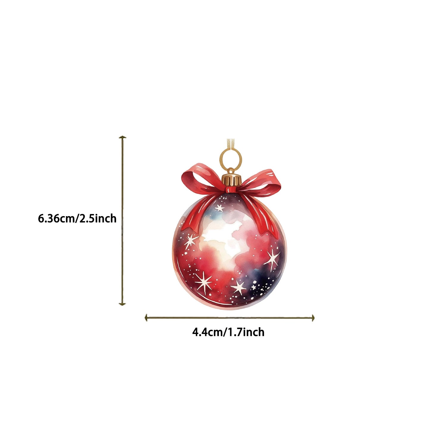 0903 50 Christmas ball PET sticker