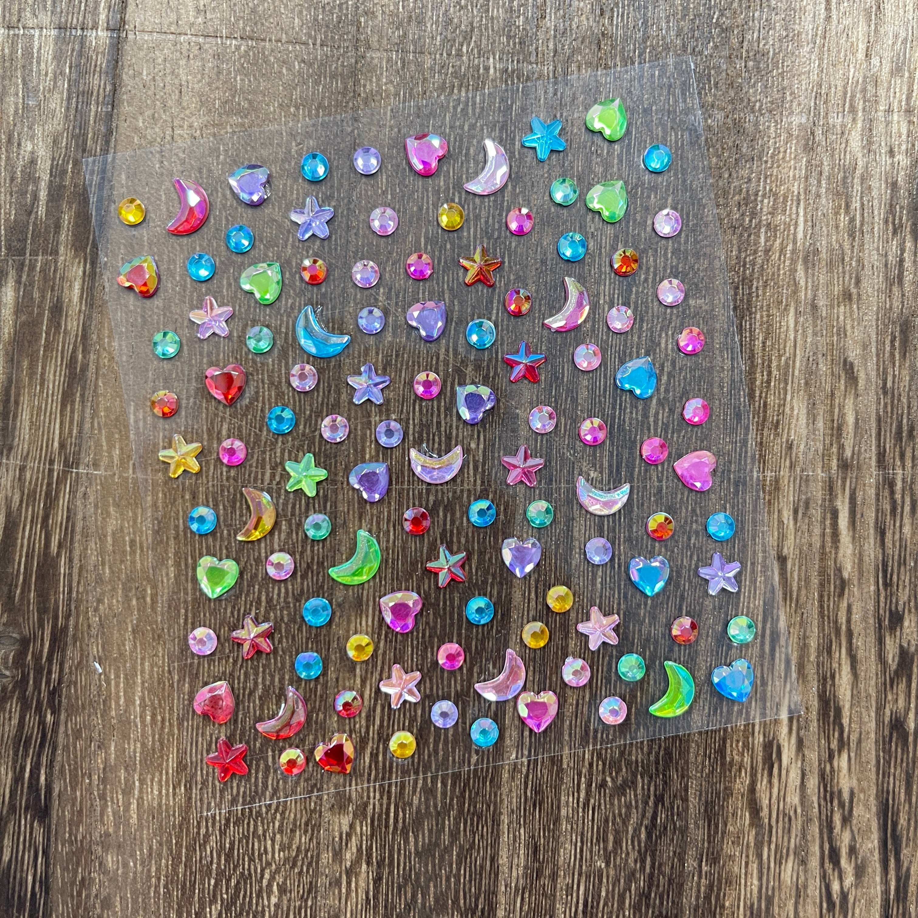 0908 Stars moon Diamond Sticker 1pcs 1pack