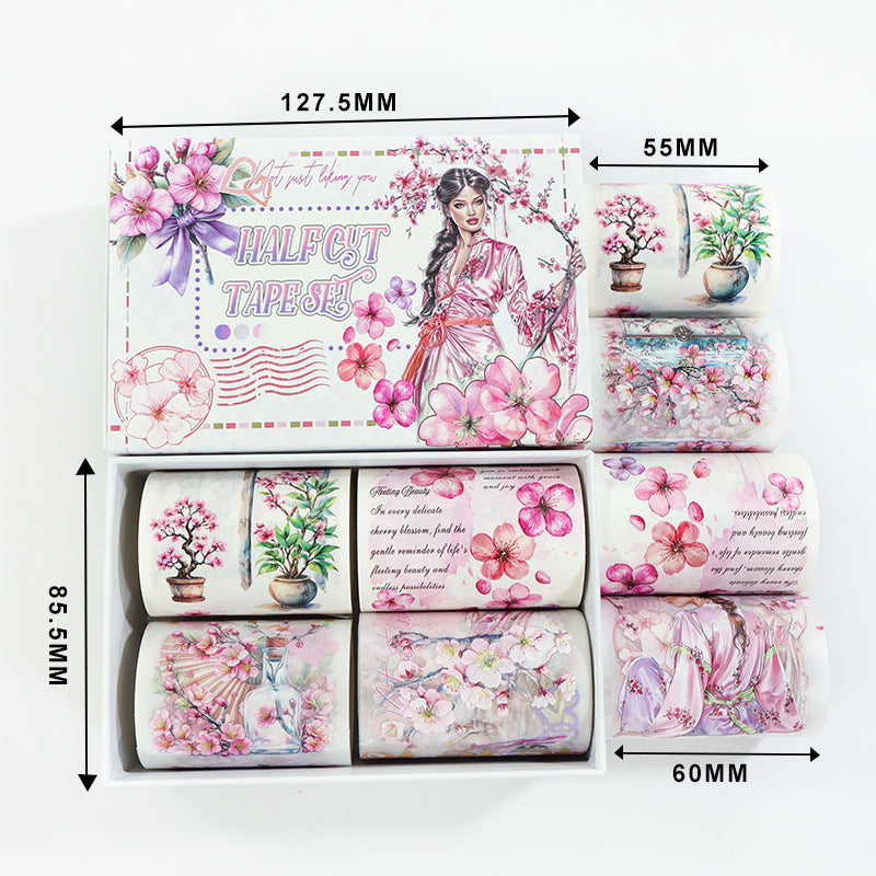 T-133- Cherry Blossom Time Tape Set *pre-cut