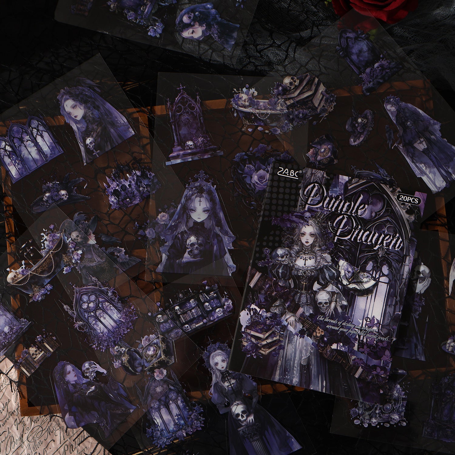 1111 Gothic Dark PET sticker book -20Pcs each pack