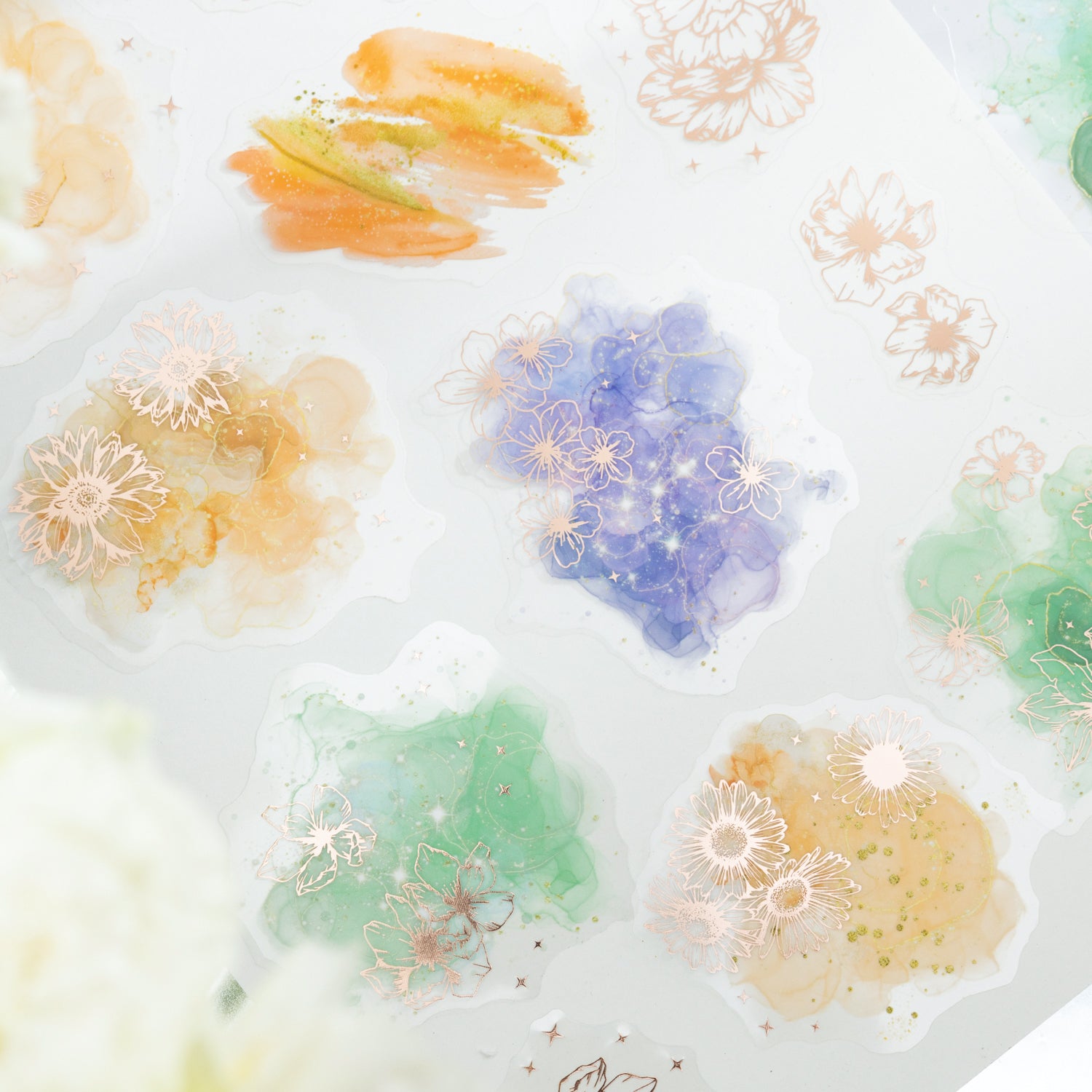 0305 Starlight flower Series Stickers -10Pcs each pack
