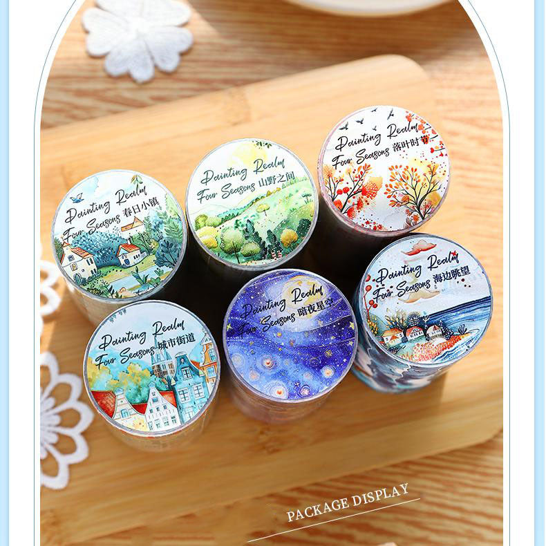 0312 Dainting realy four seasons Series Washi tape -8cm*2m