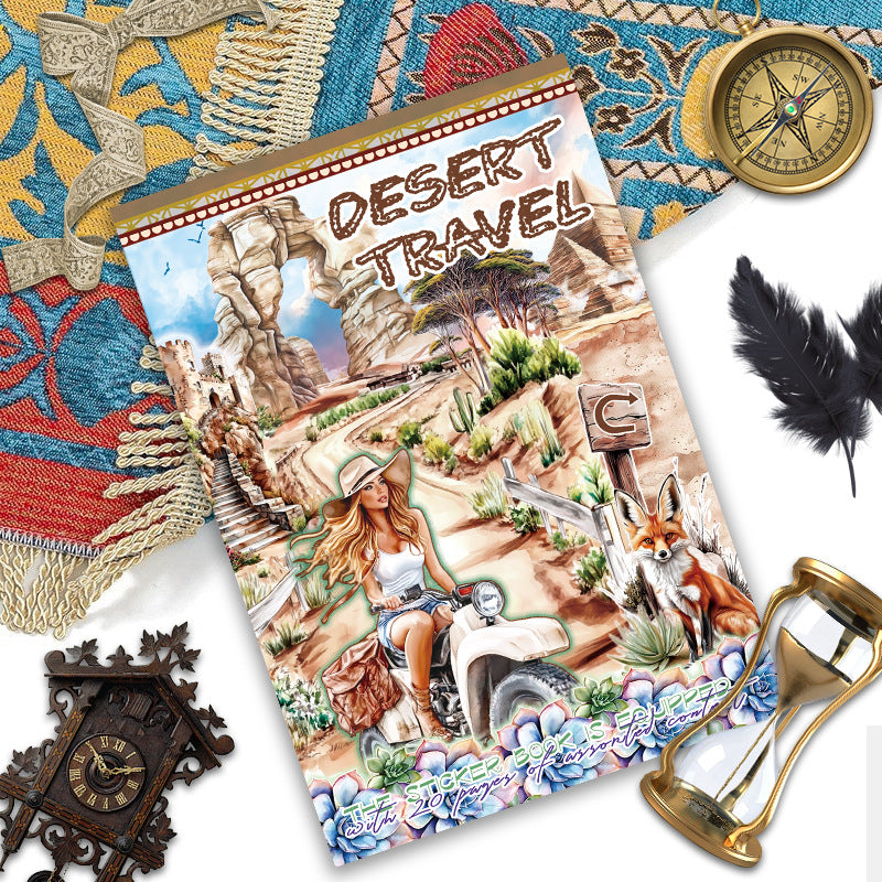 S-574- Desert travel Sticker Book -20Pcs each pack