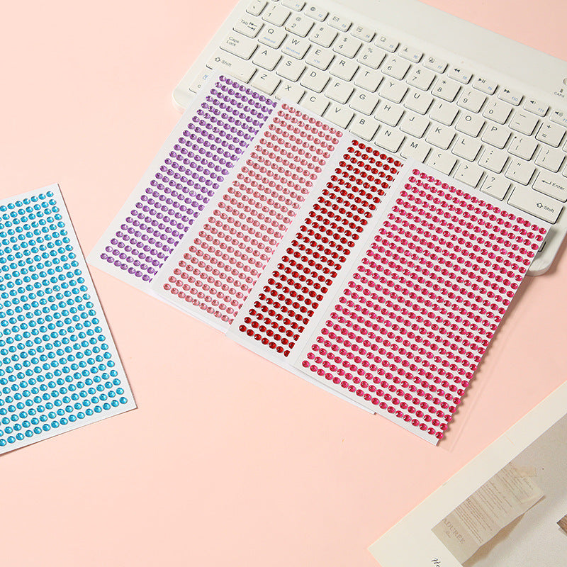 1013 Colored diamonds sticker -1Pcs each pack