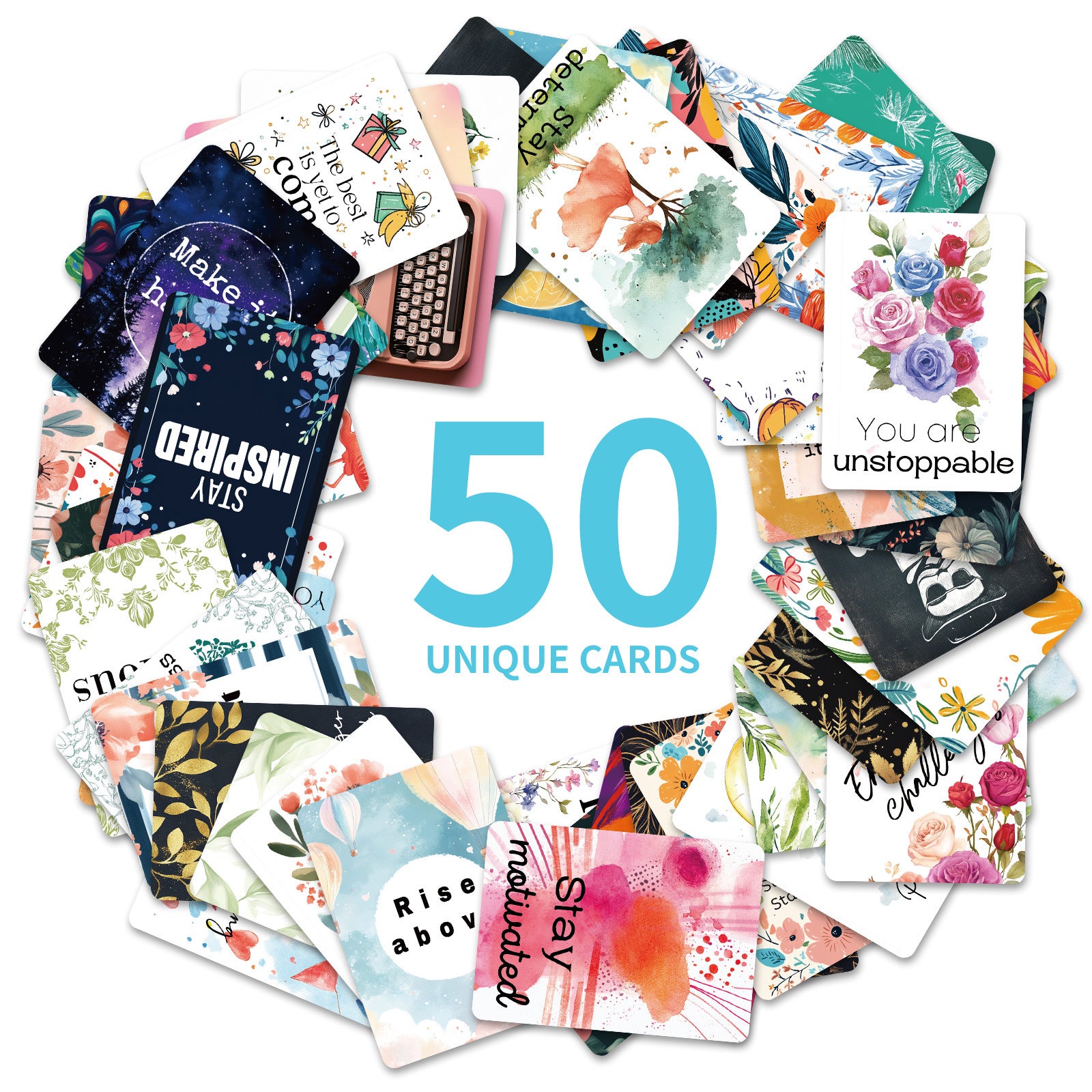 0917 Inspirational quotes card Cards ATC card 50pcs 2.5*3.5 inch
