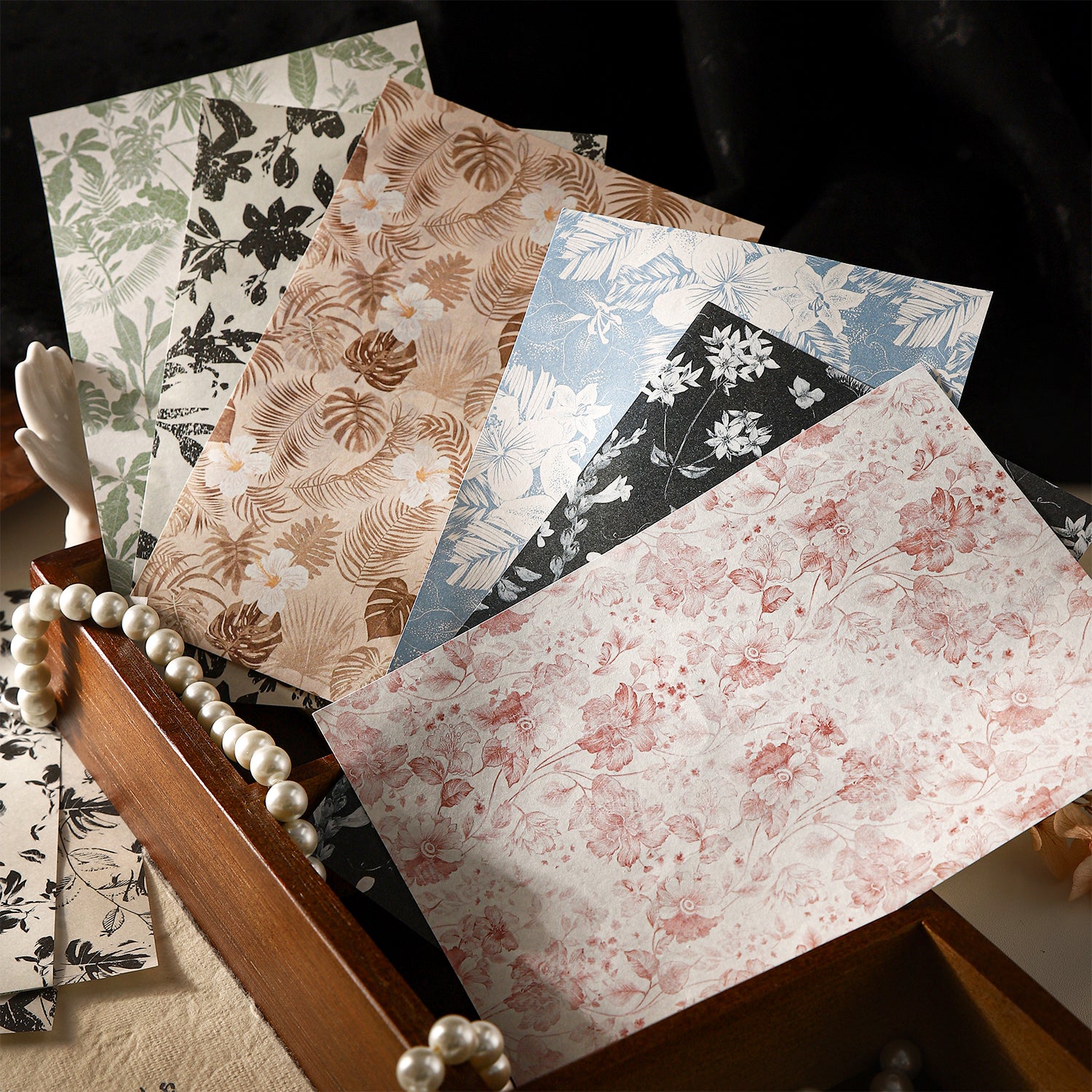 1222 Flowers background Solid paper -10Pcs each pack