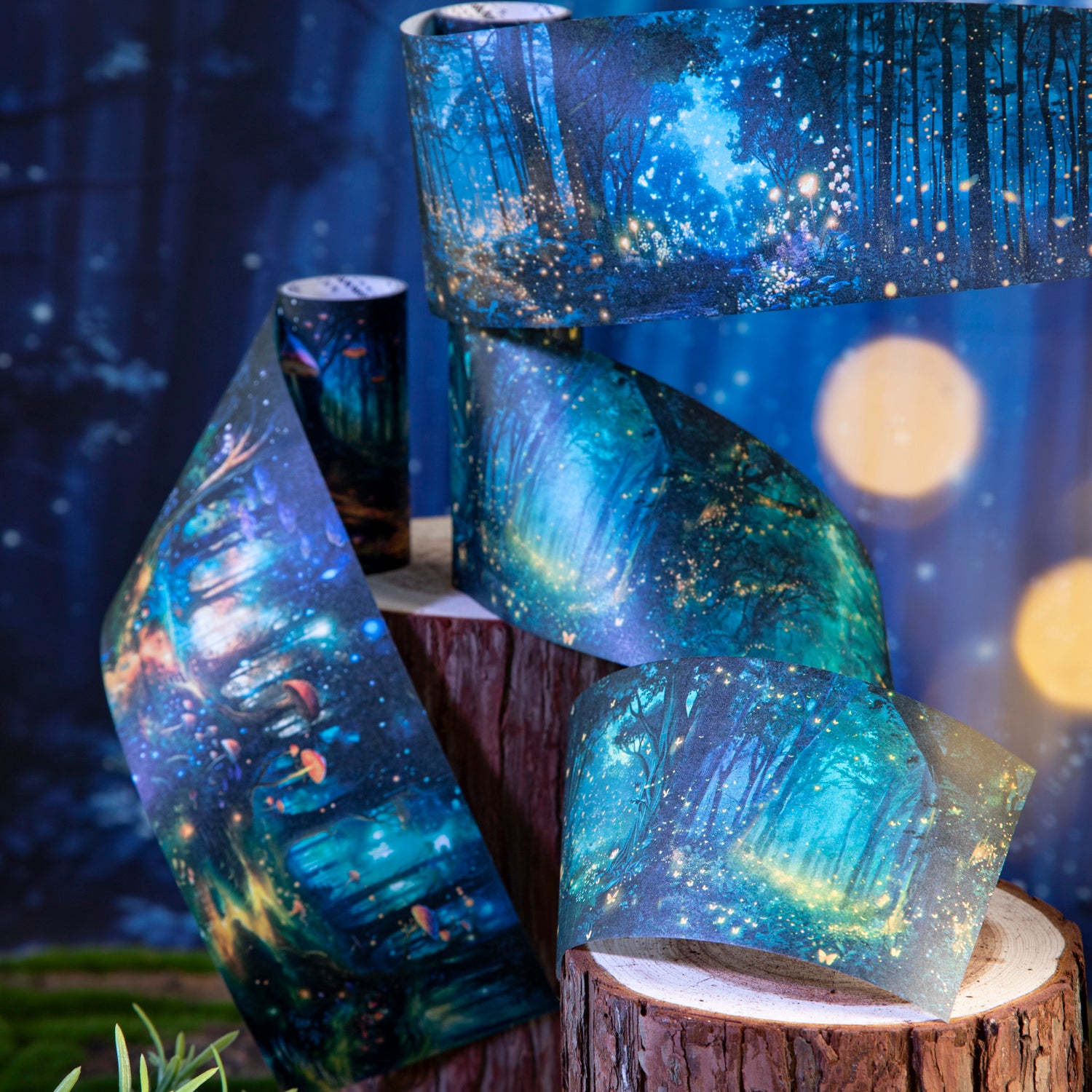 0630 Night forest Washi tape -8cm*2M