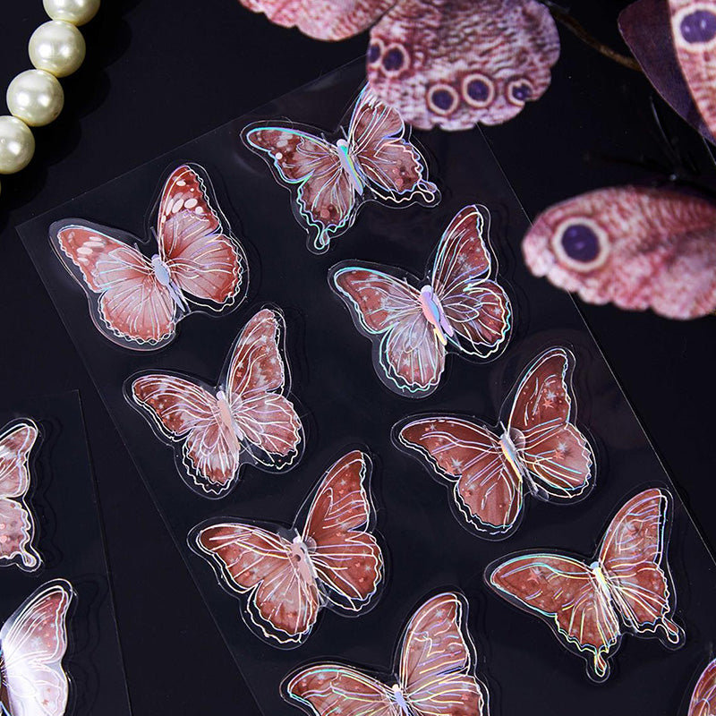 1213 3D Butterfly sticker -10Pcs each pack