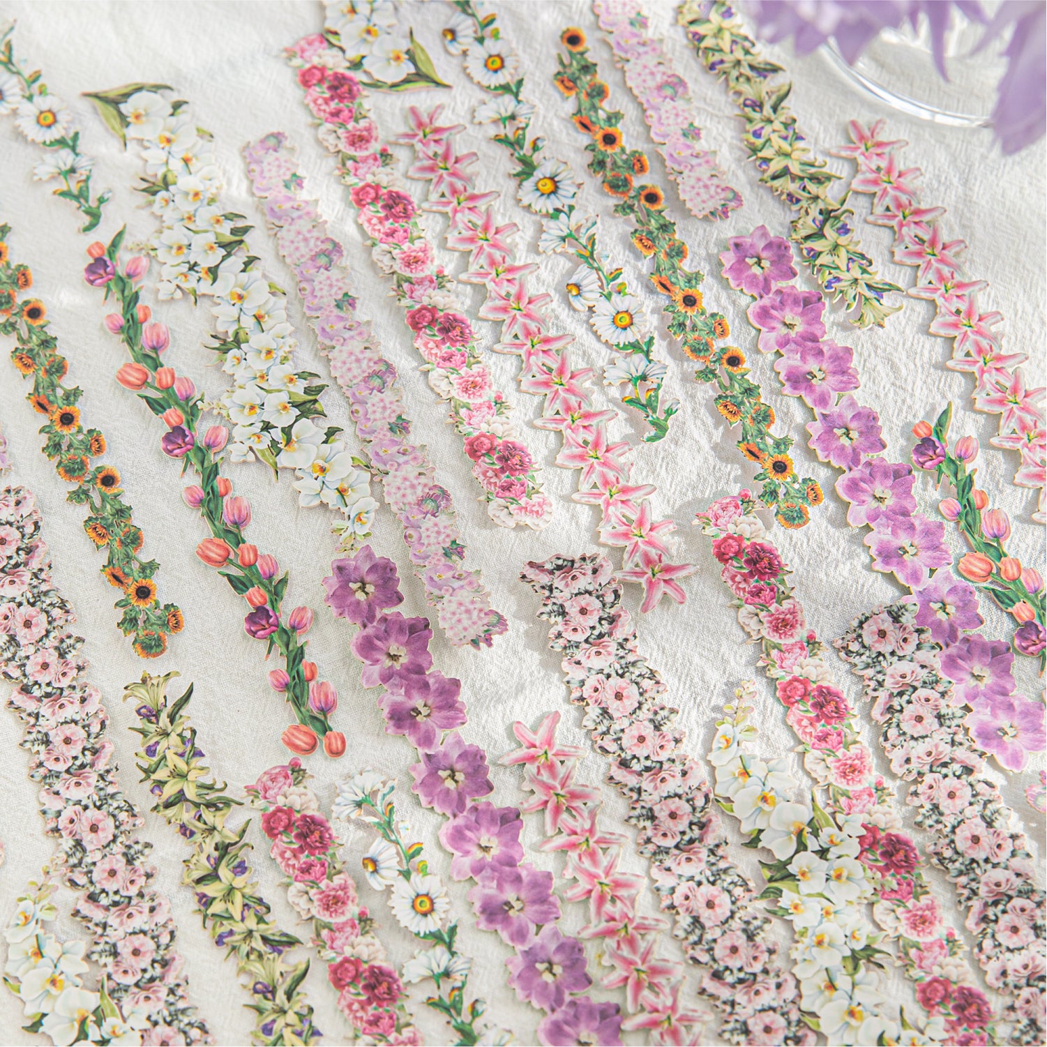 0827 Flowers and fruits Solid Sticker -20Pcs each pack