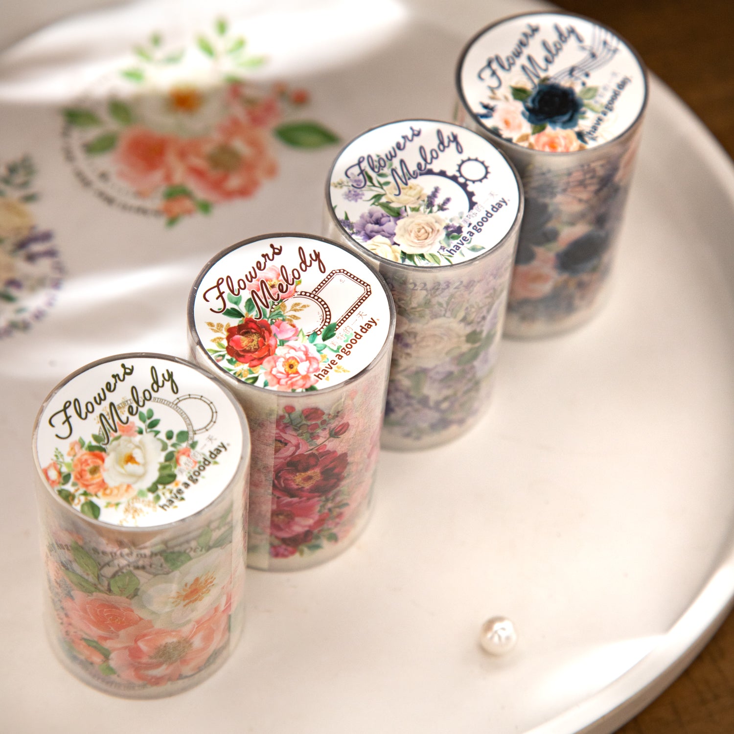 260130 The melody of blooming flowers PET Tape -6cm*2m