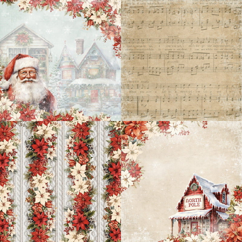 1018 Wintry paper R2562 -24Pcs each pack