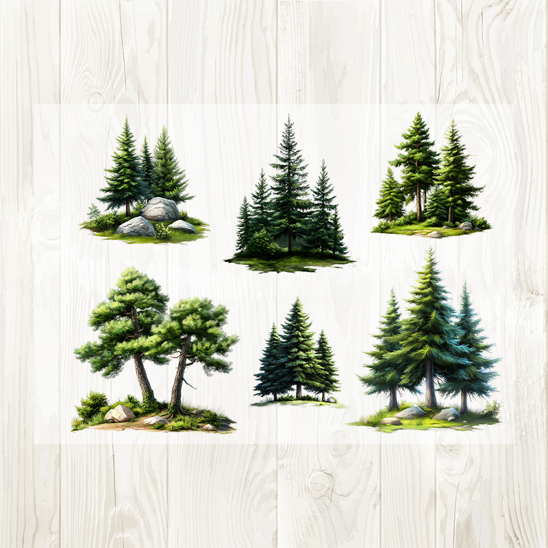 A4 Pine matte PET pre-cut large sticker 1 pack 2 sheets