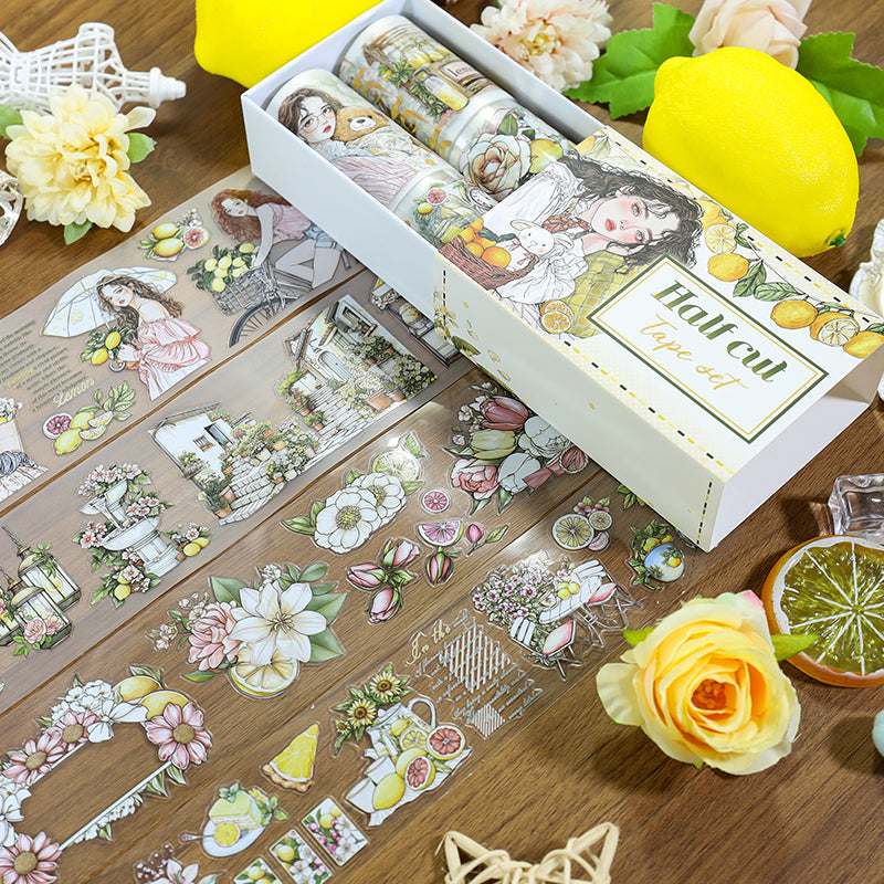 0918 Lemon Tape Set *pre-cut
