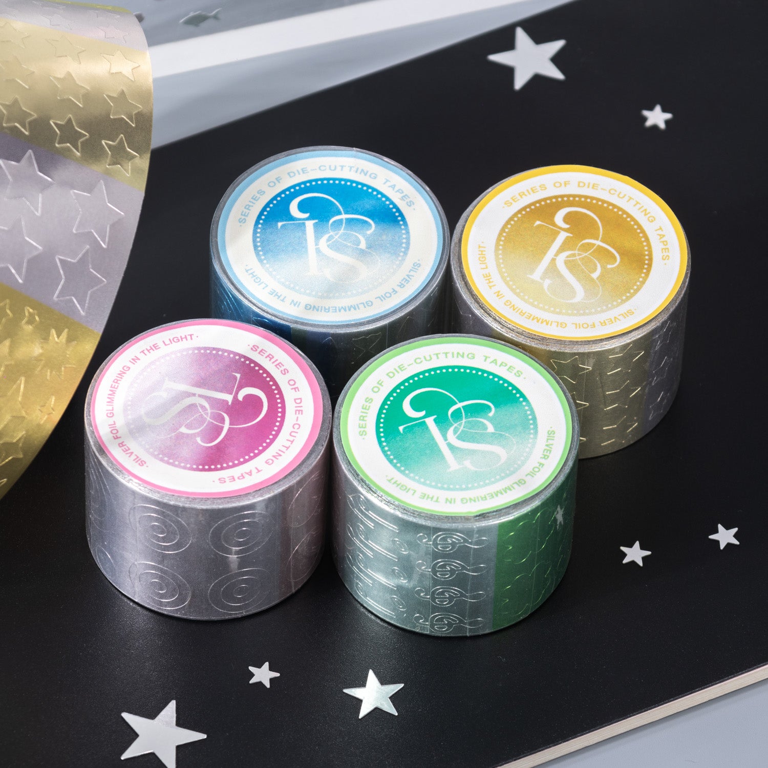 260514 Silver Foil Glimmer pre-cut Aluminum foil Tape -6cm*2m