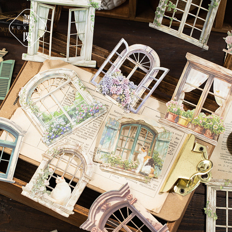 0306 Window Story Series die cut Sticker -10Pcs each pack