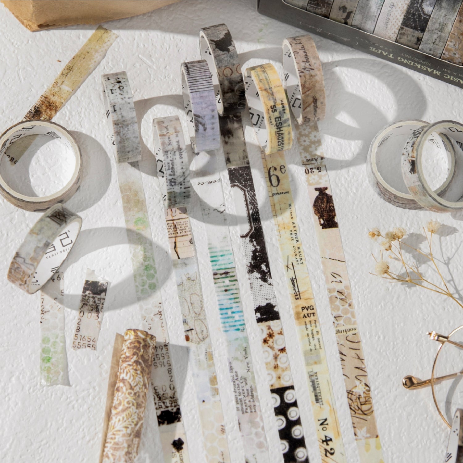 260205 Vintage / colorful Washi Tape -4cm*2m