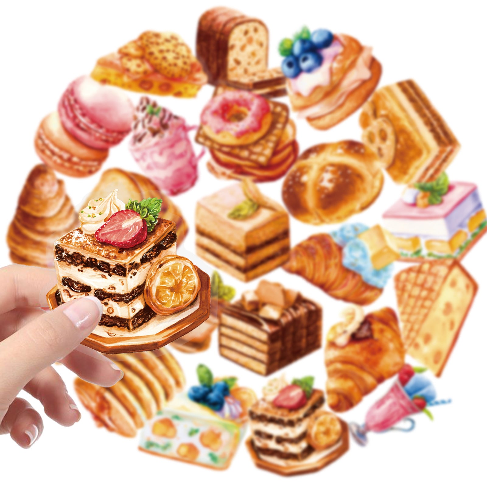 0915 56 Cake desserts PET sticker
