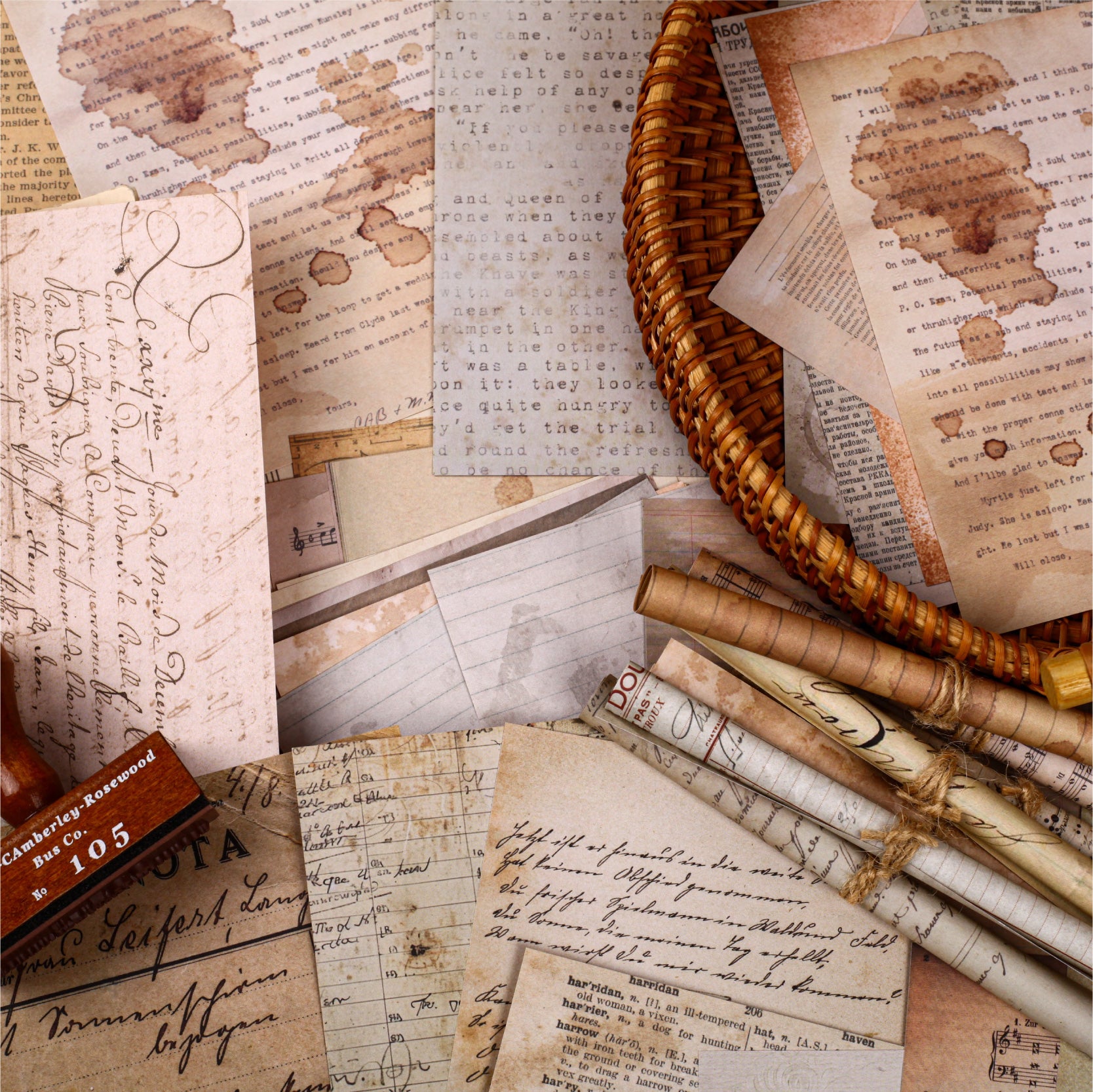 0918 Vintage paper -20Pcs each pack