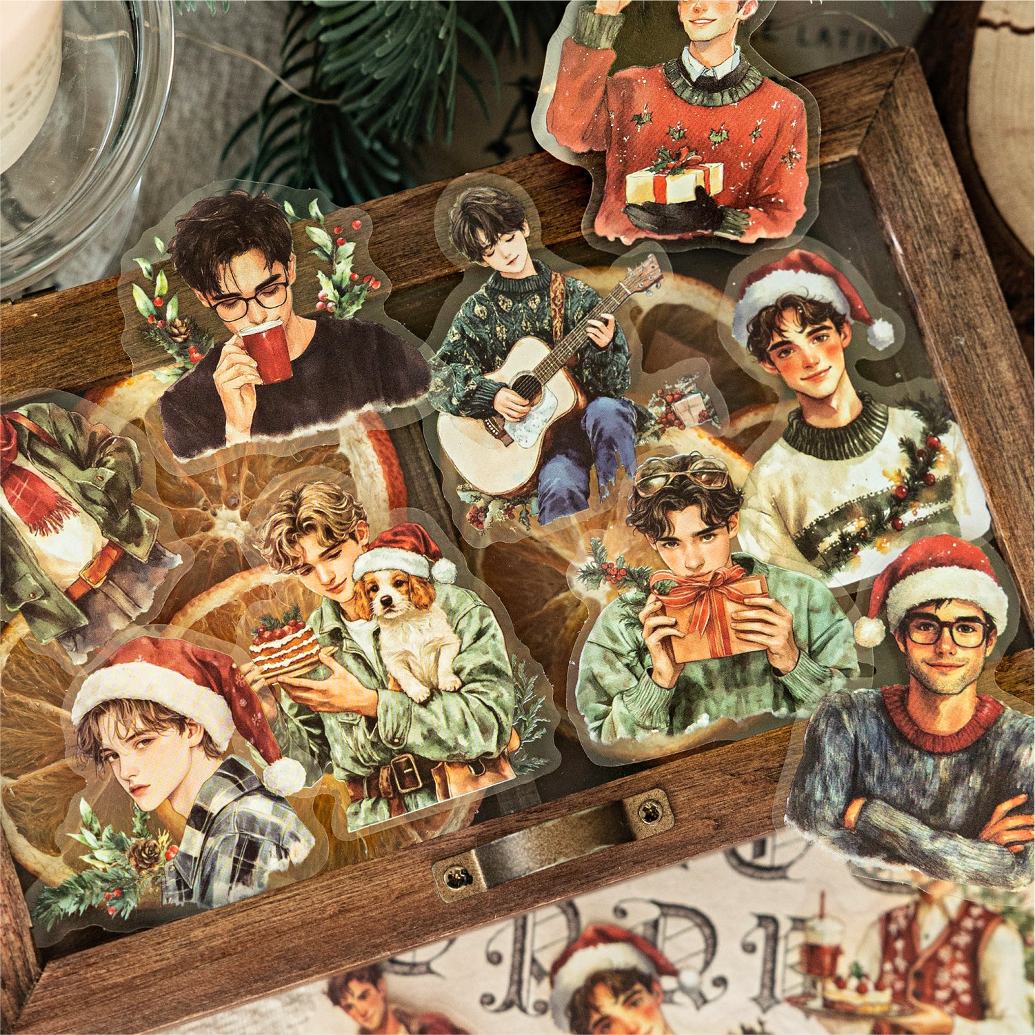 0827 Christmas time PET Sticker -30Pcs each pack